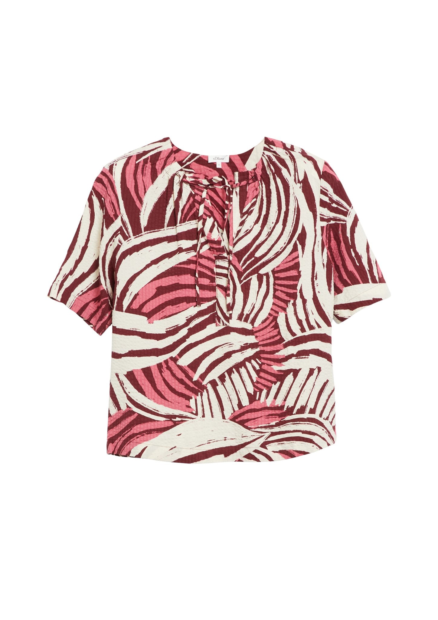 S. Oliver red Damen Blusen kurz Lilac/Pink