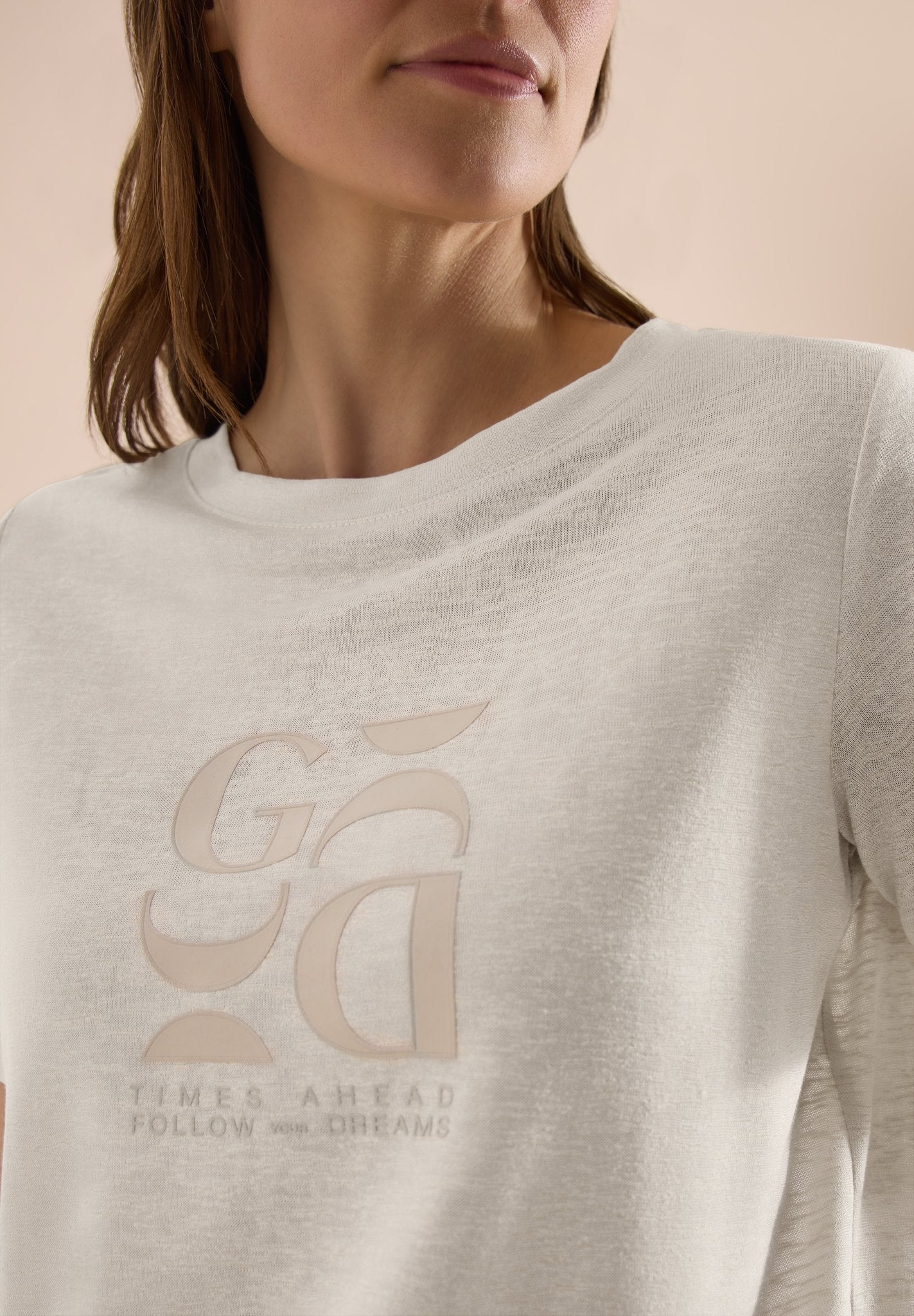 Cecil Damen T-Shirts Macadamia