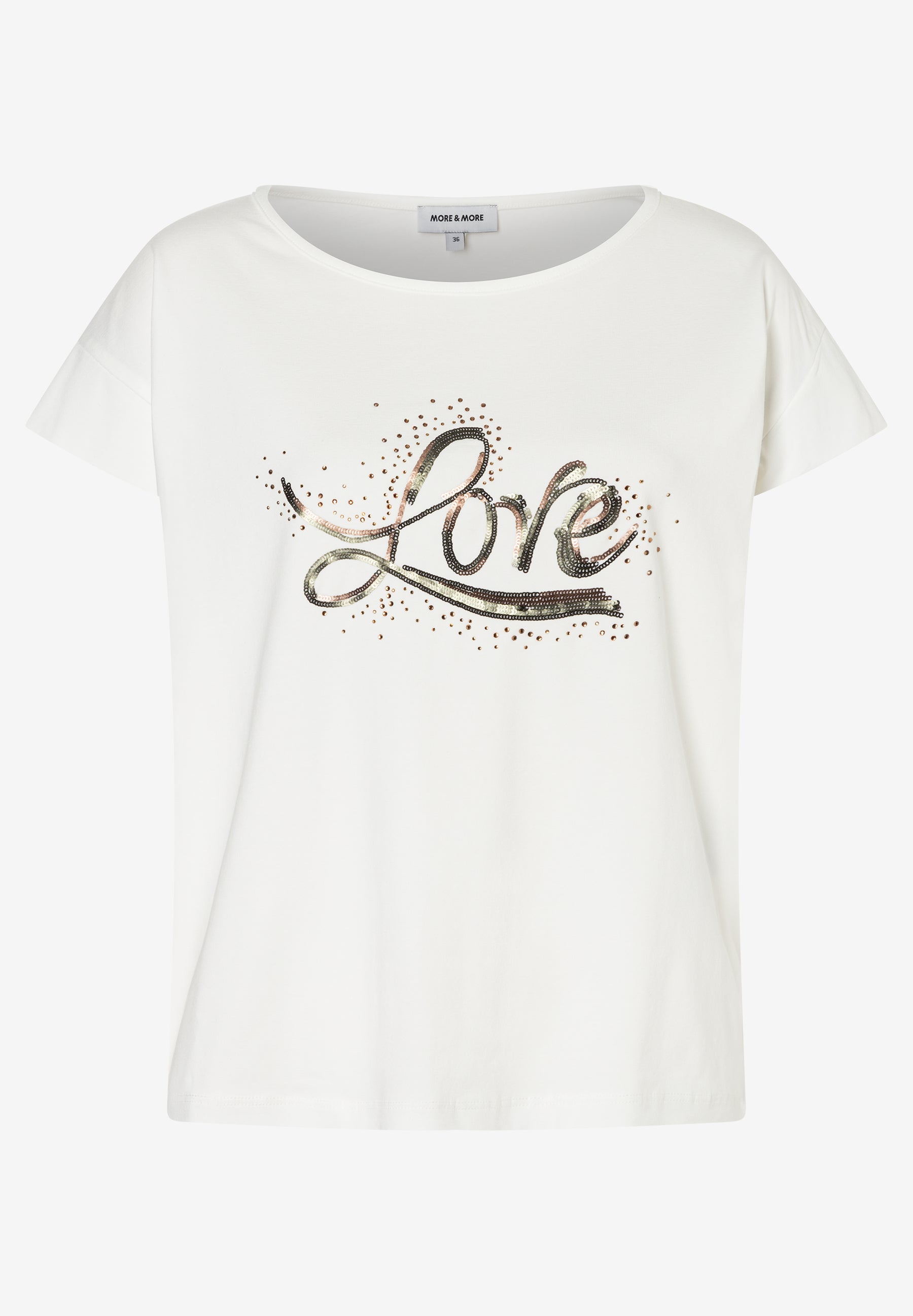 More & More Damen T-Shirts Off White