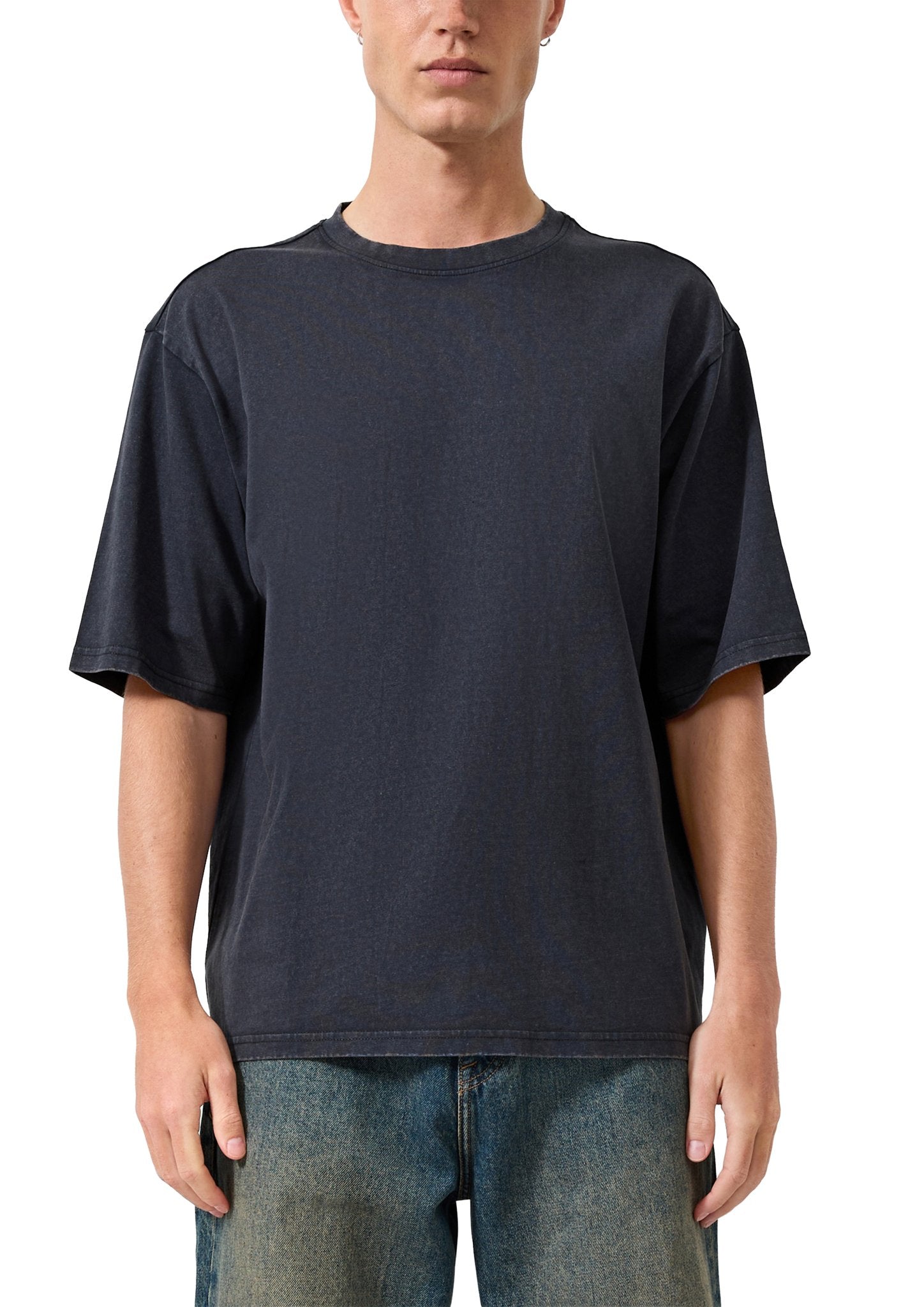 QS by S.Oliver Herren T-Shirts kurz D Blue