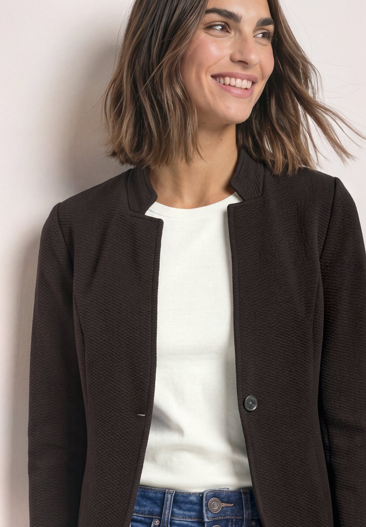 Street One Damen Blazer Black Cof