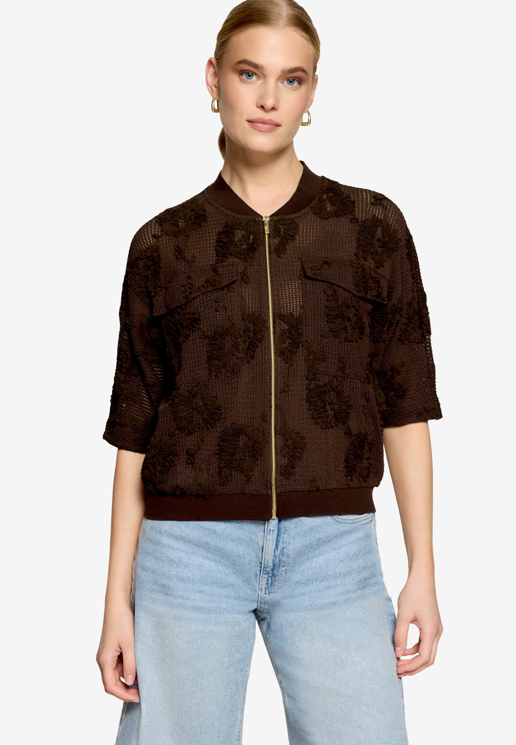 Zero Damen Blazer Chocolate Plum