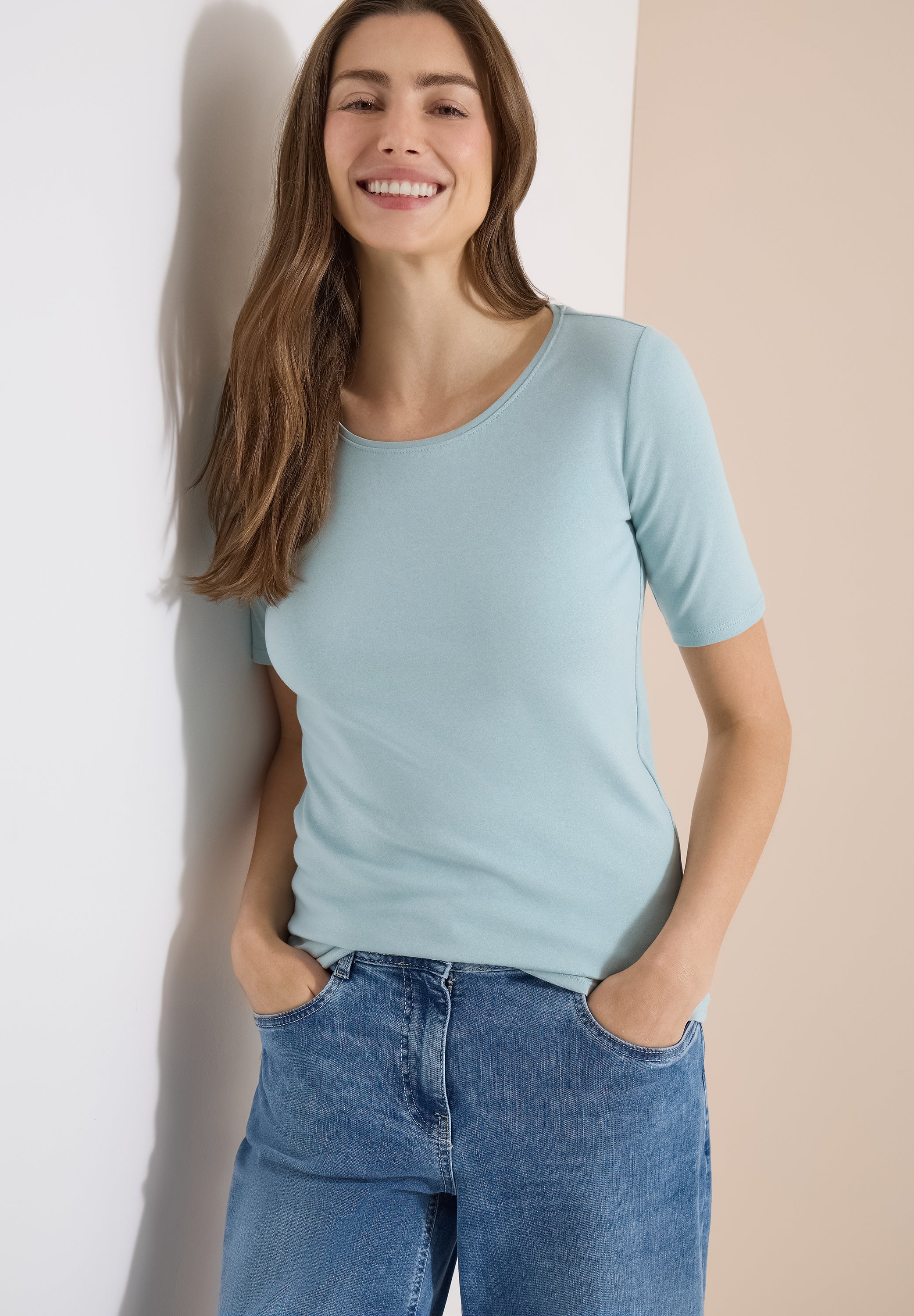Cecil Damen T-Shirts Crystal M