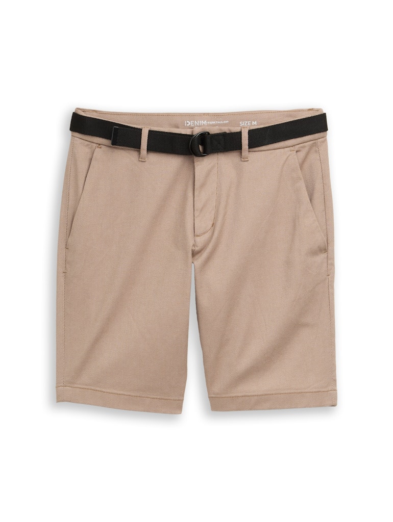Tom Tailor denim Herren Shorts Beige Tonal Twi