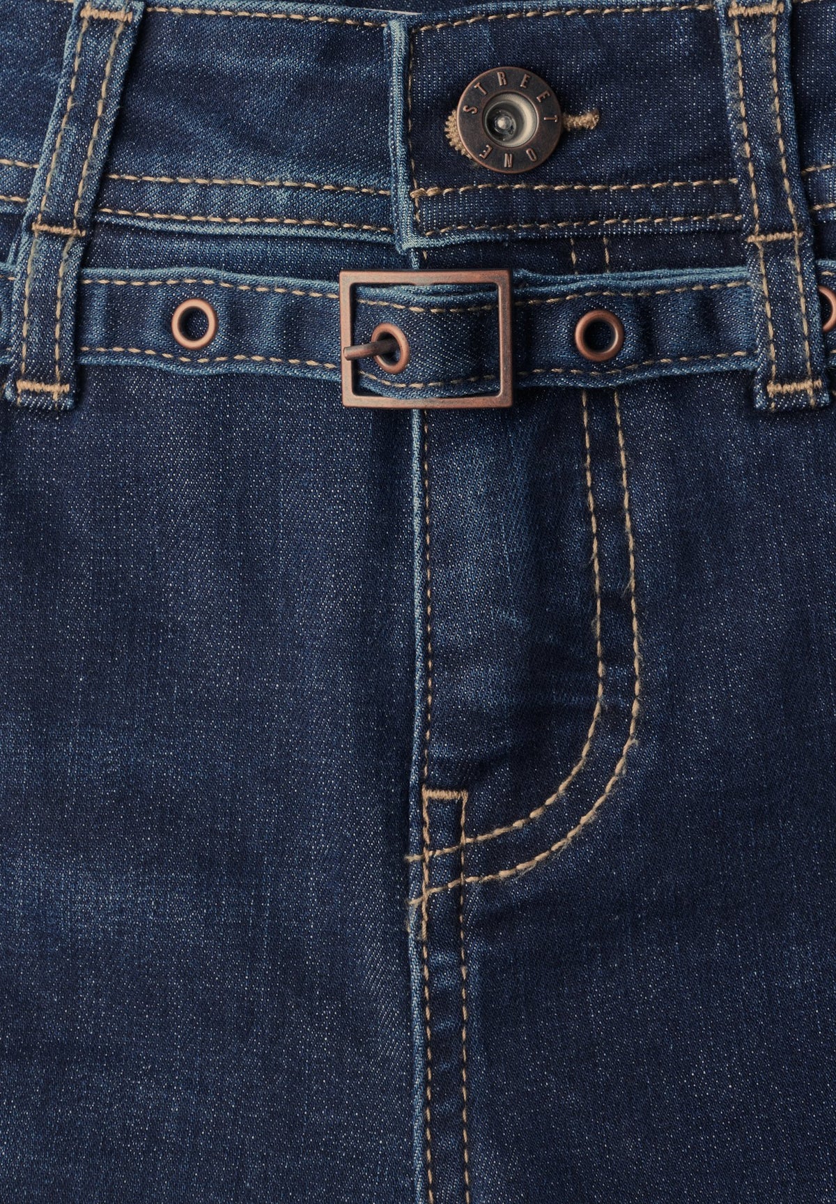 Street One Damen Hosen Deep Blue