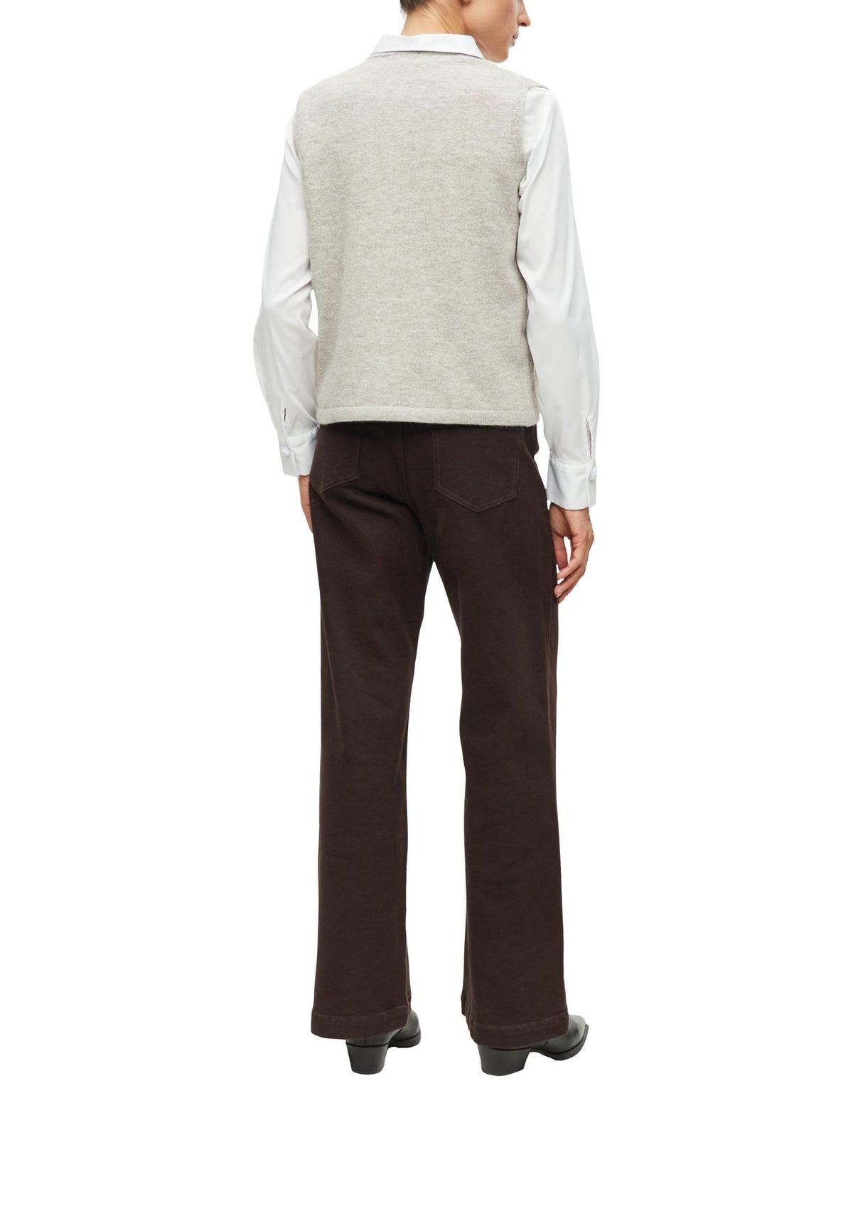 S. Oliver black Damen Pullover W Grey/Black