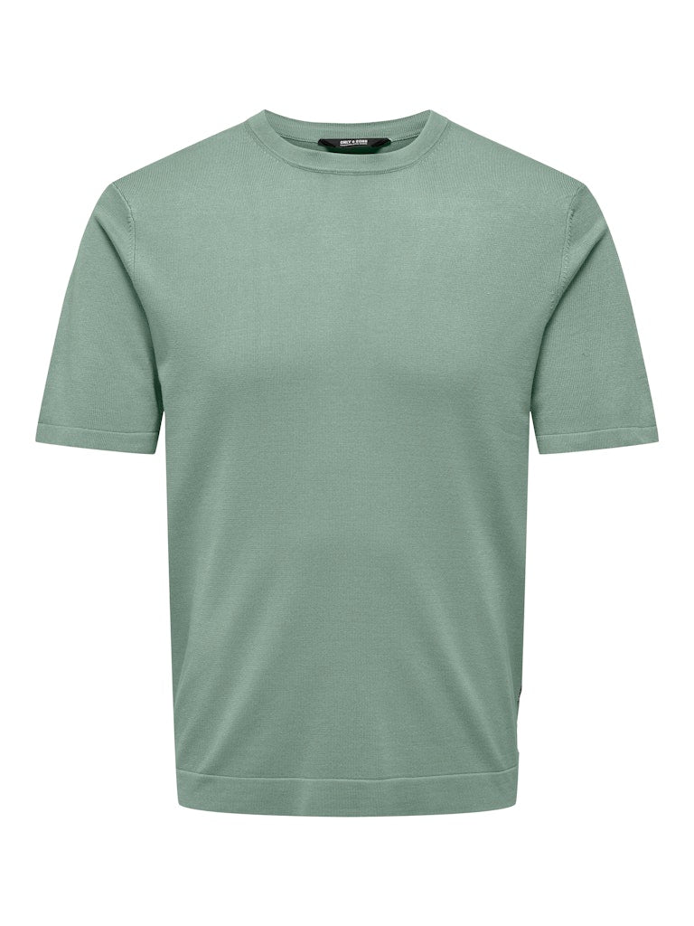 Only & Sons Herren T-Shirts kurz Iceberg Green