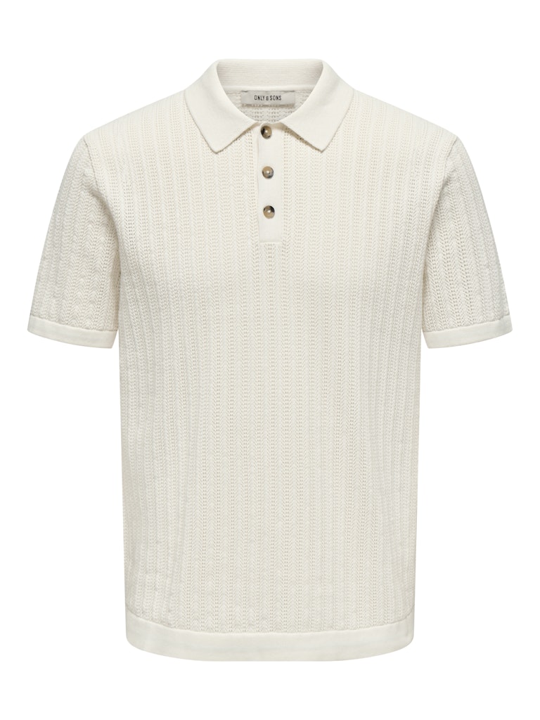 Only & Sons Herren Polo-Shirts Egret