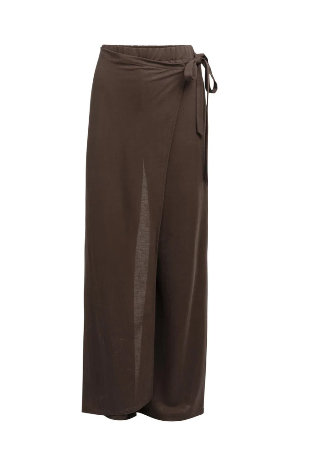 Weit geschnittene Hose mit Wickeldetail