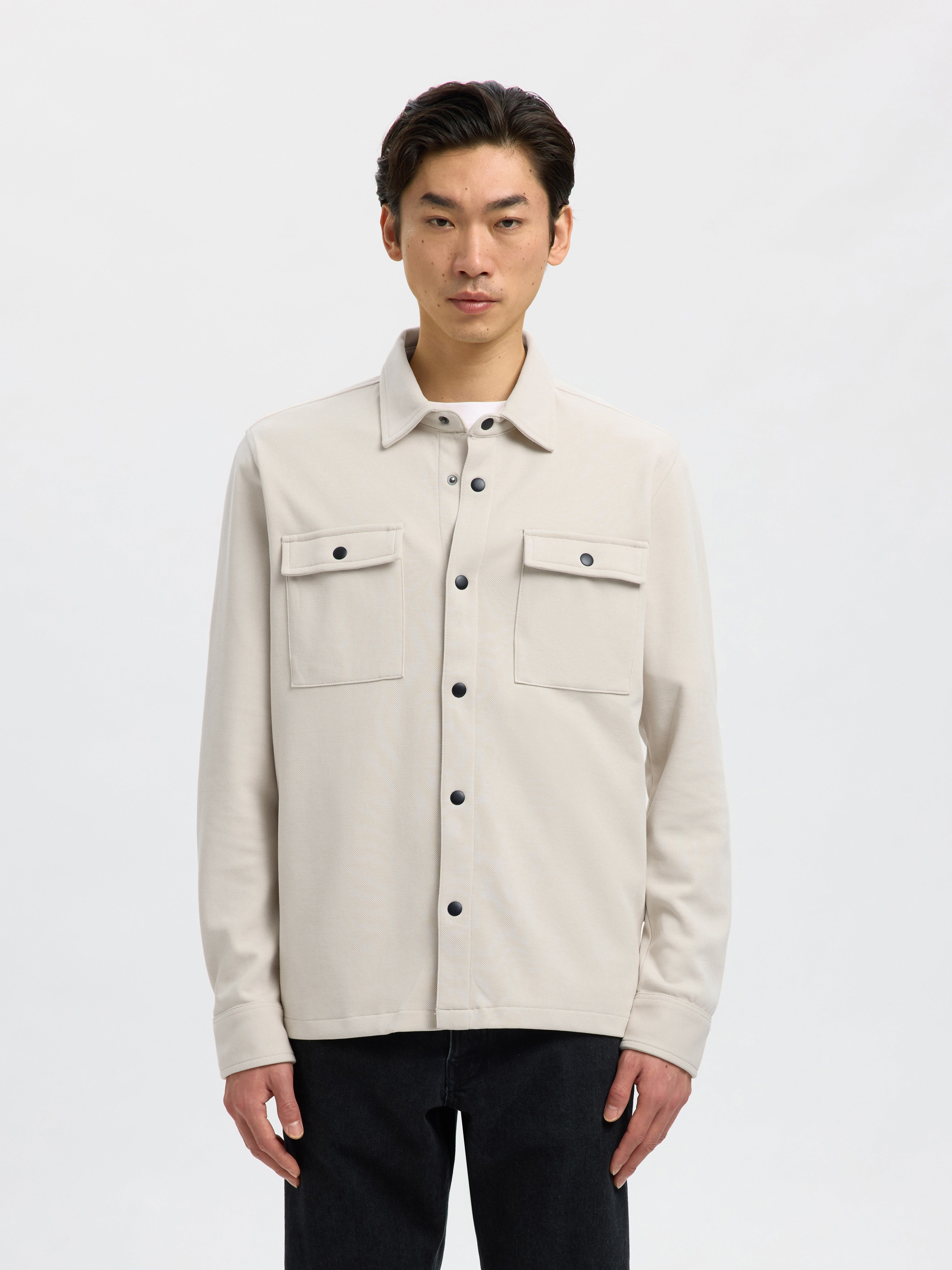Selected homme Herren Sweatshirts Oatmeal