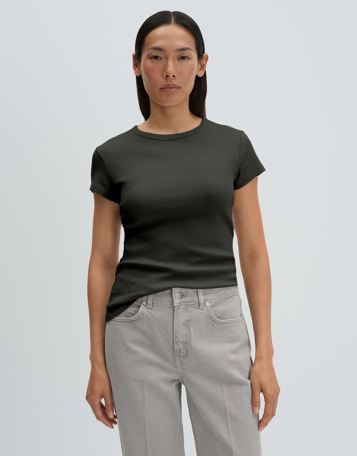Someday Damen T-Shirts Midnight Olive