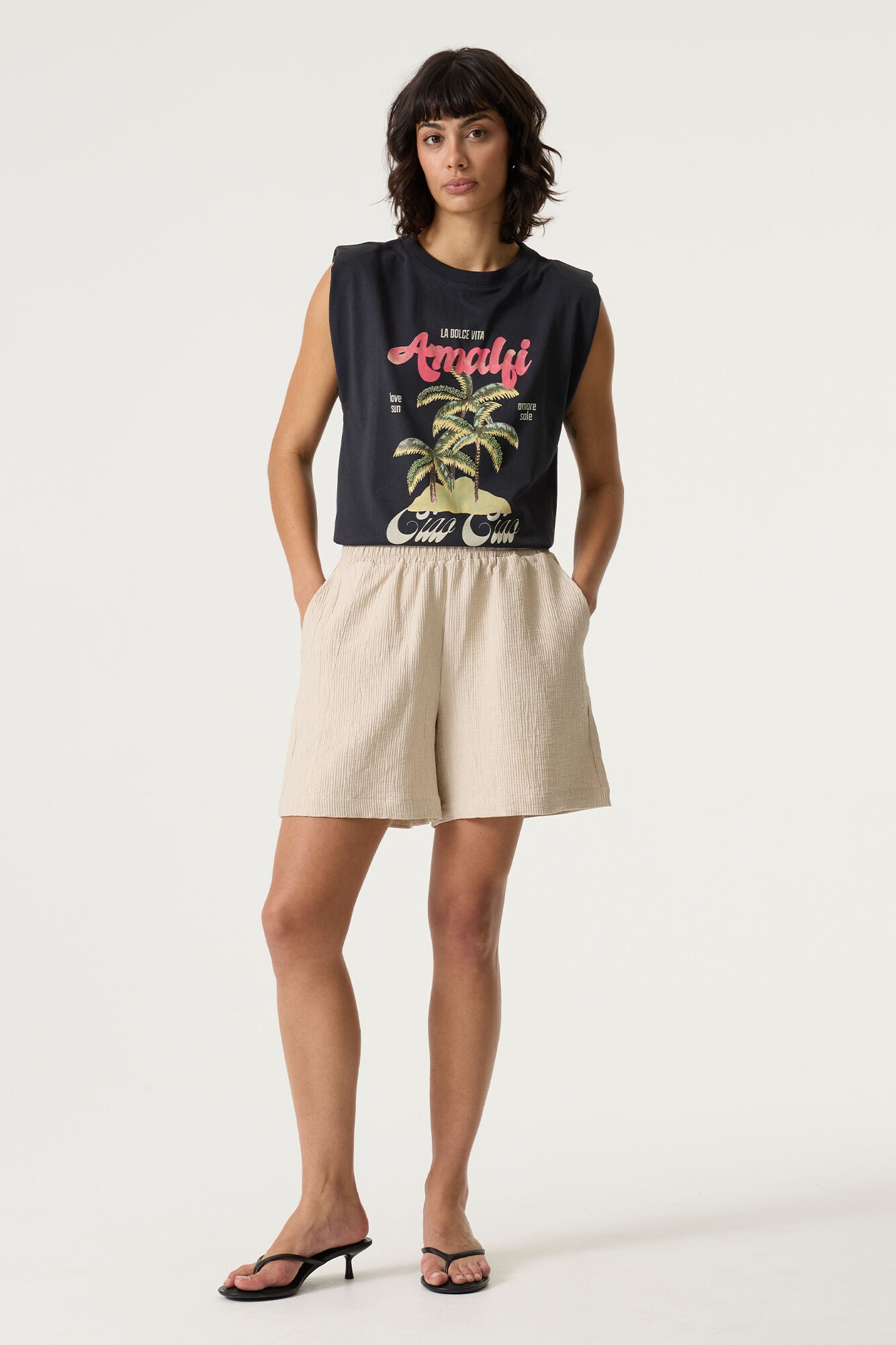 Garcia Damen T-Shirts Antracite