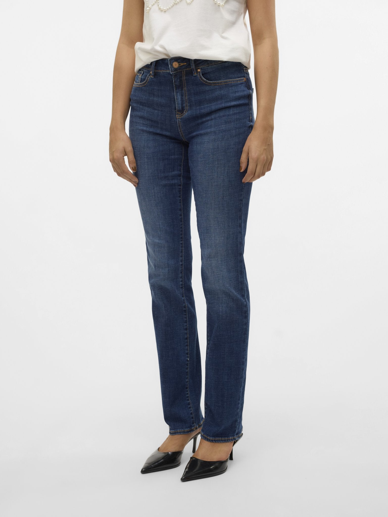 Vero Moda Damen Jeans Dark Blue Denim