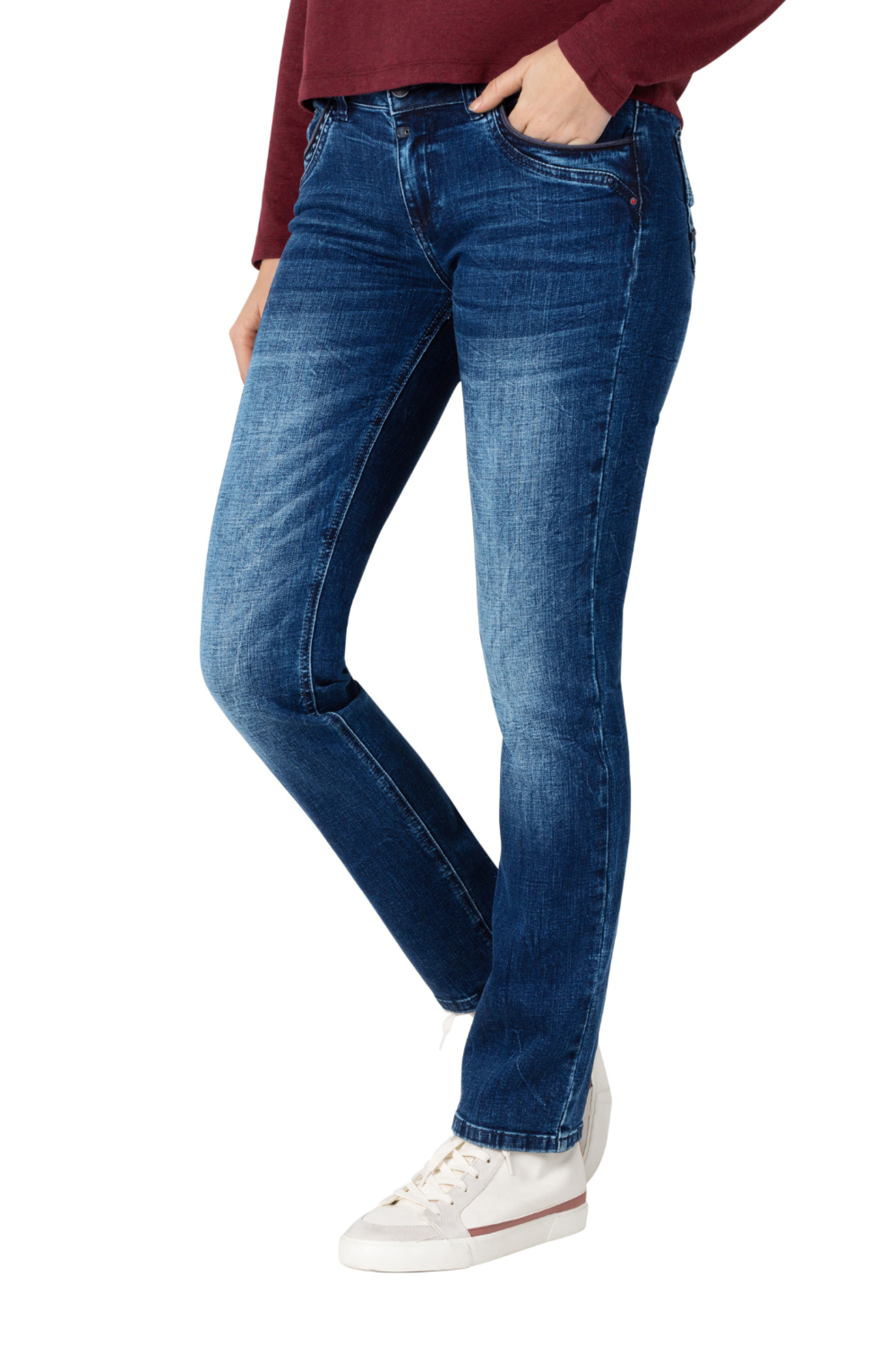 Timezone Damen Jeans Lush Blue