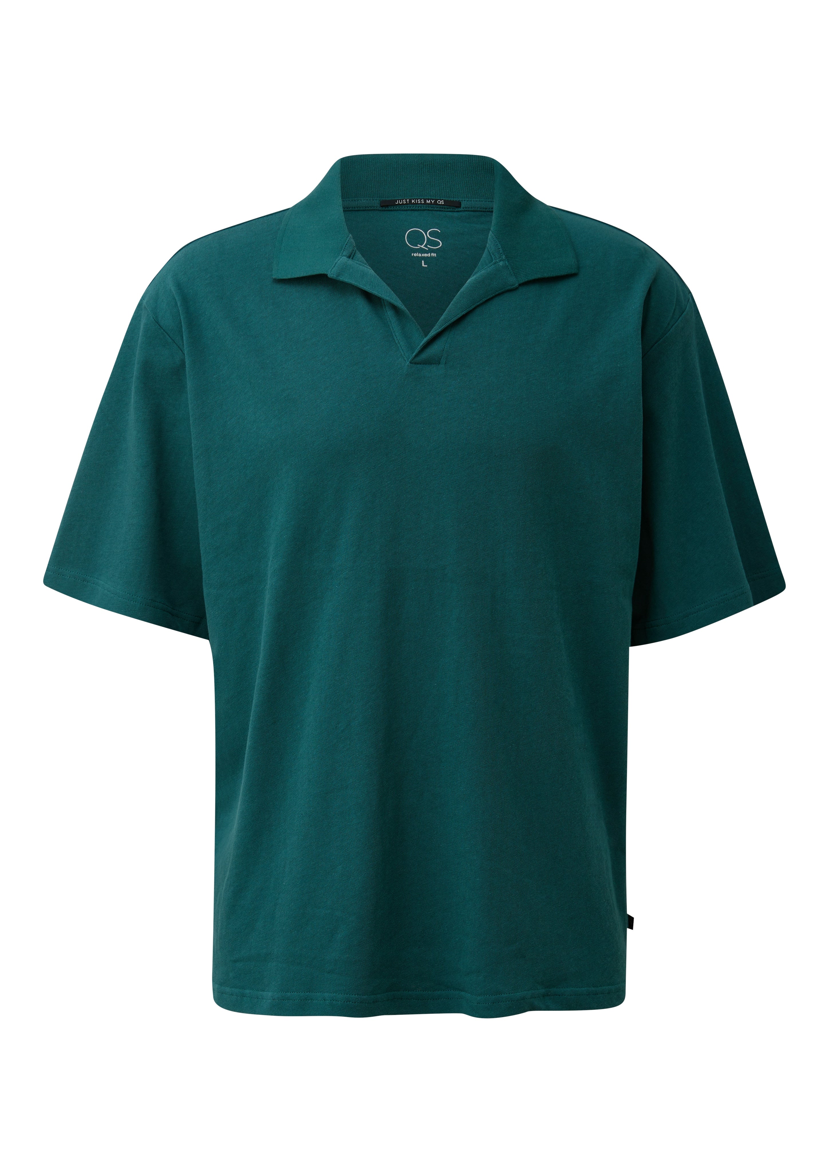 QS by S.Oliver Herren Polo-Shirts Blue Green
