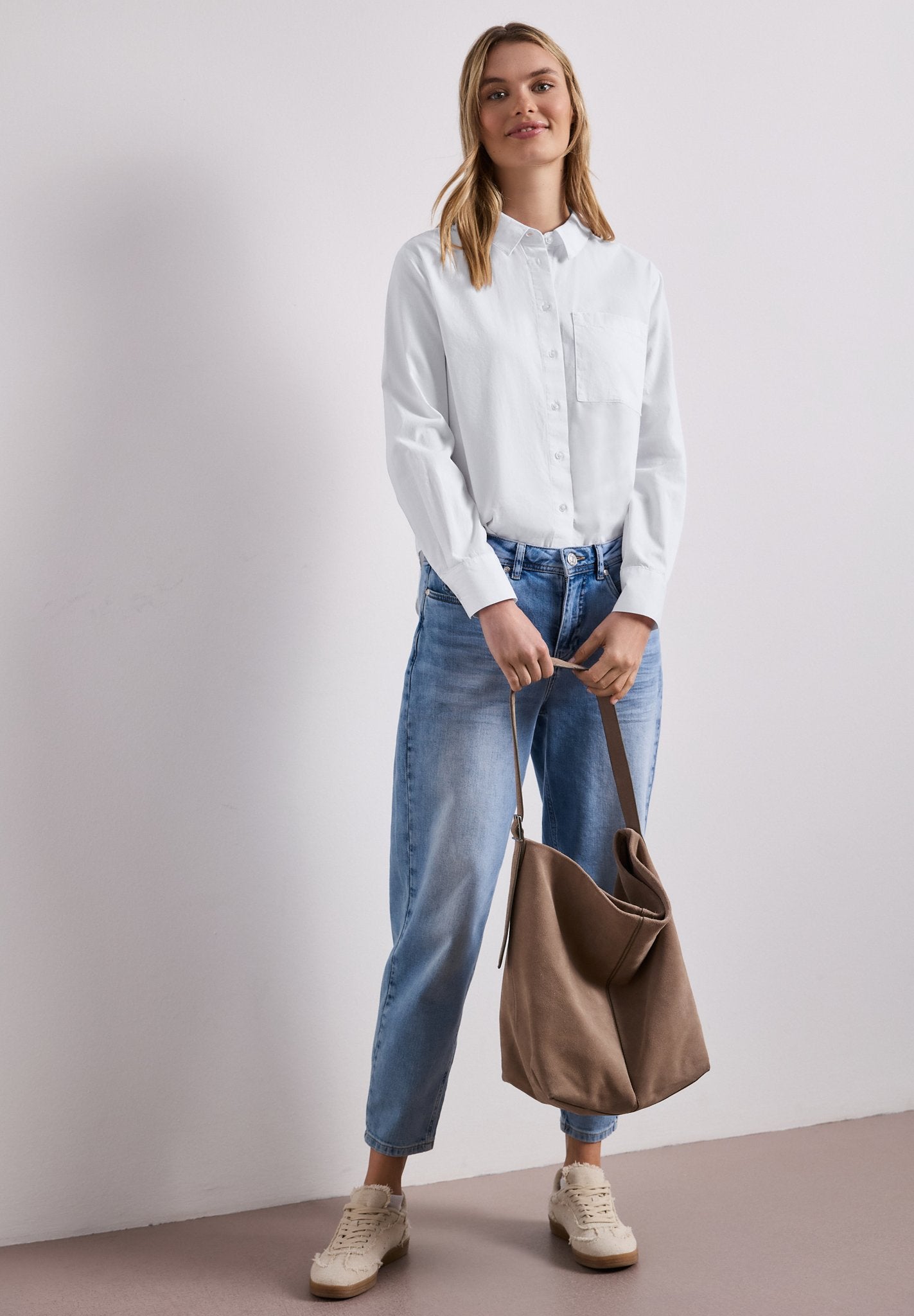 Street One Damen Blusen White