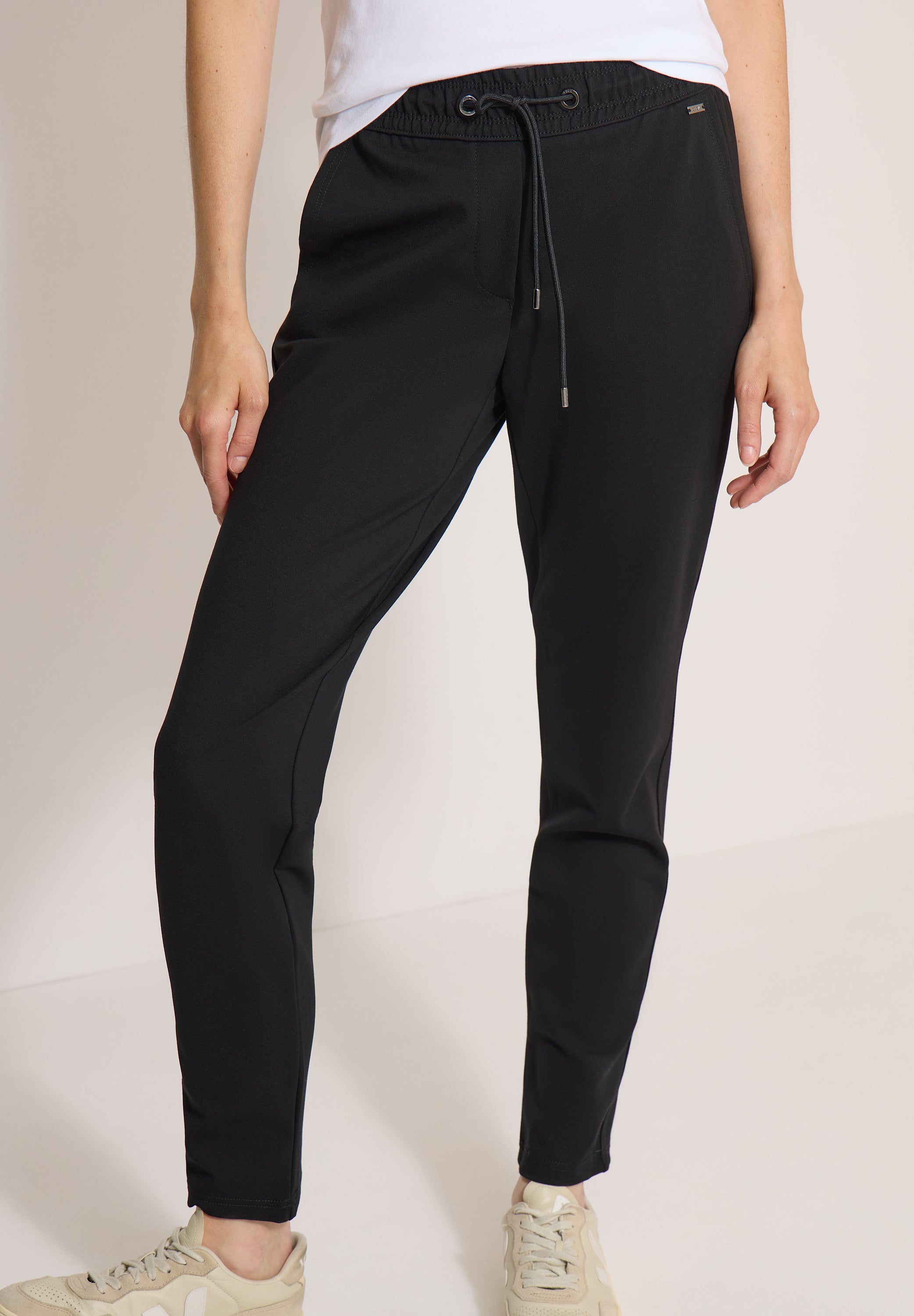 Cecil Damen Hosen Black