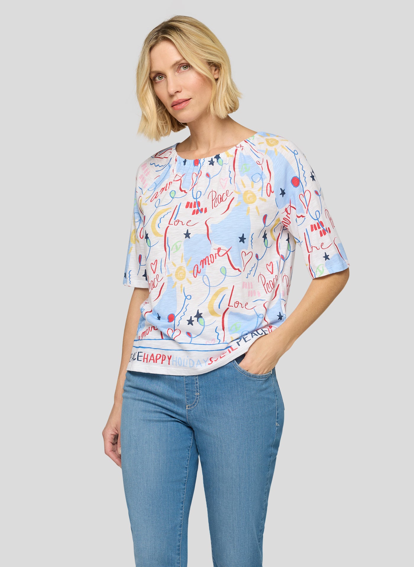 Rabe Damen T-Shirts Weiss