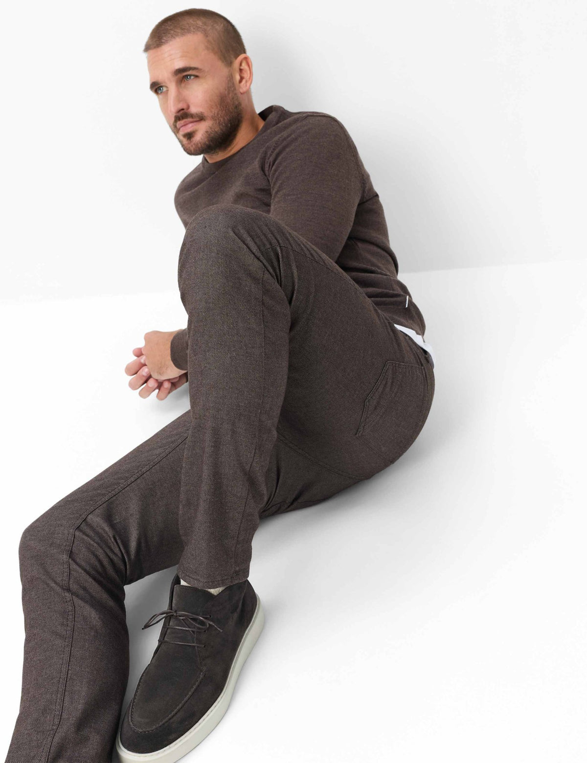 Brax Herren Hosen Chocolate