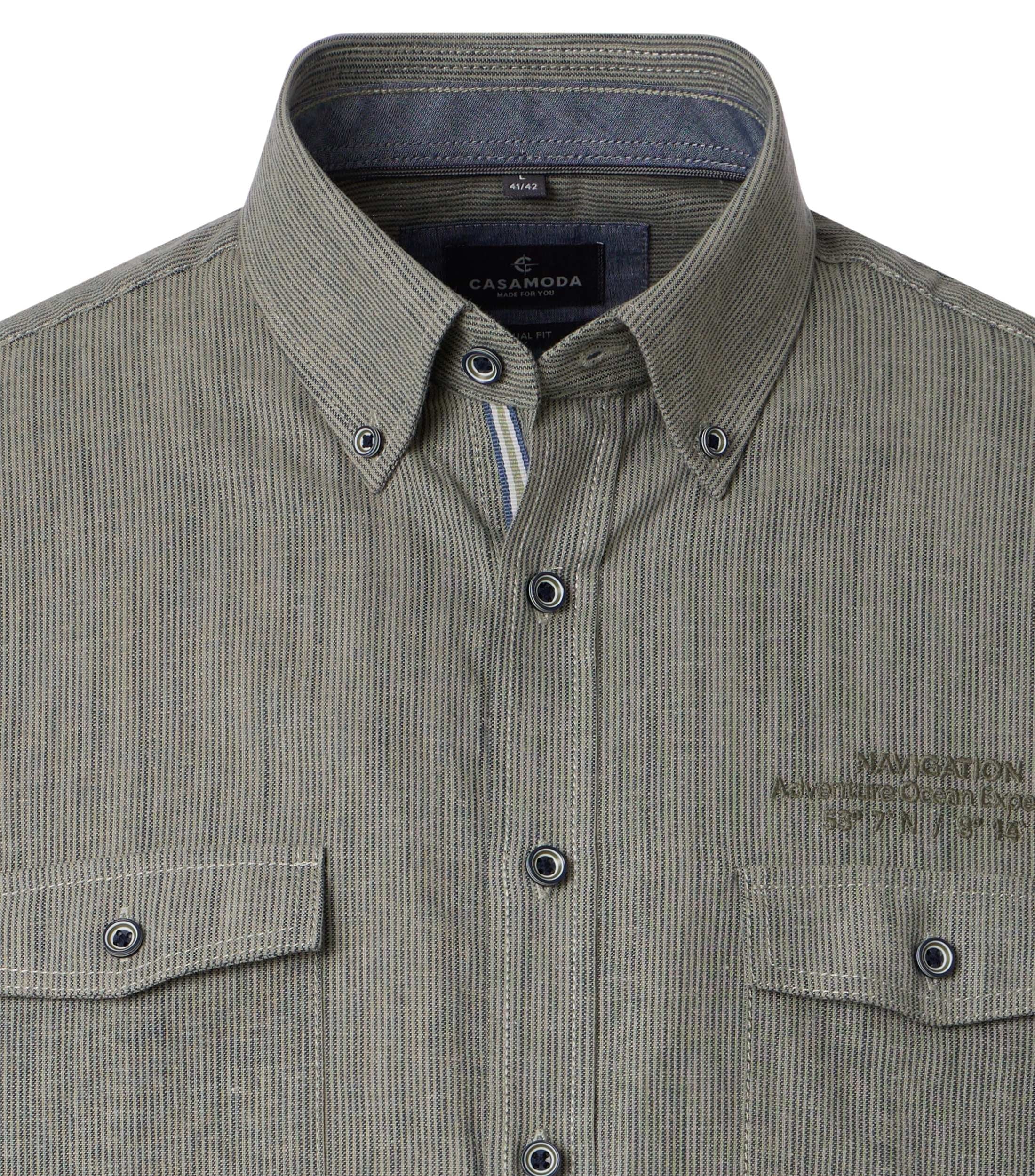 Casa Moda Herren Hemden kurz Gruen