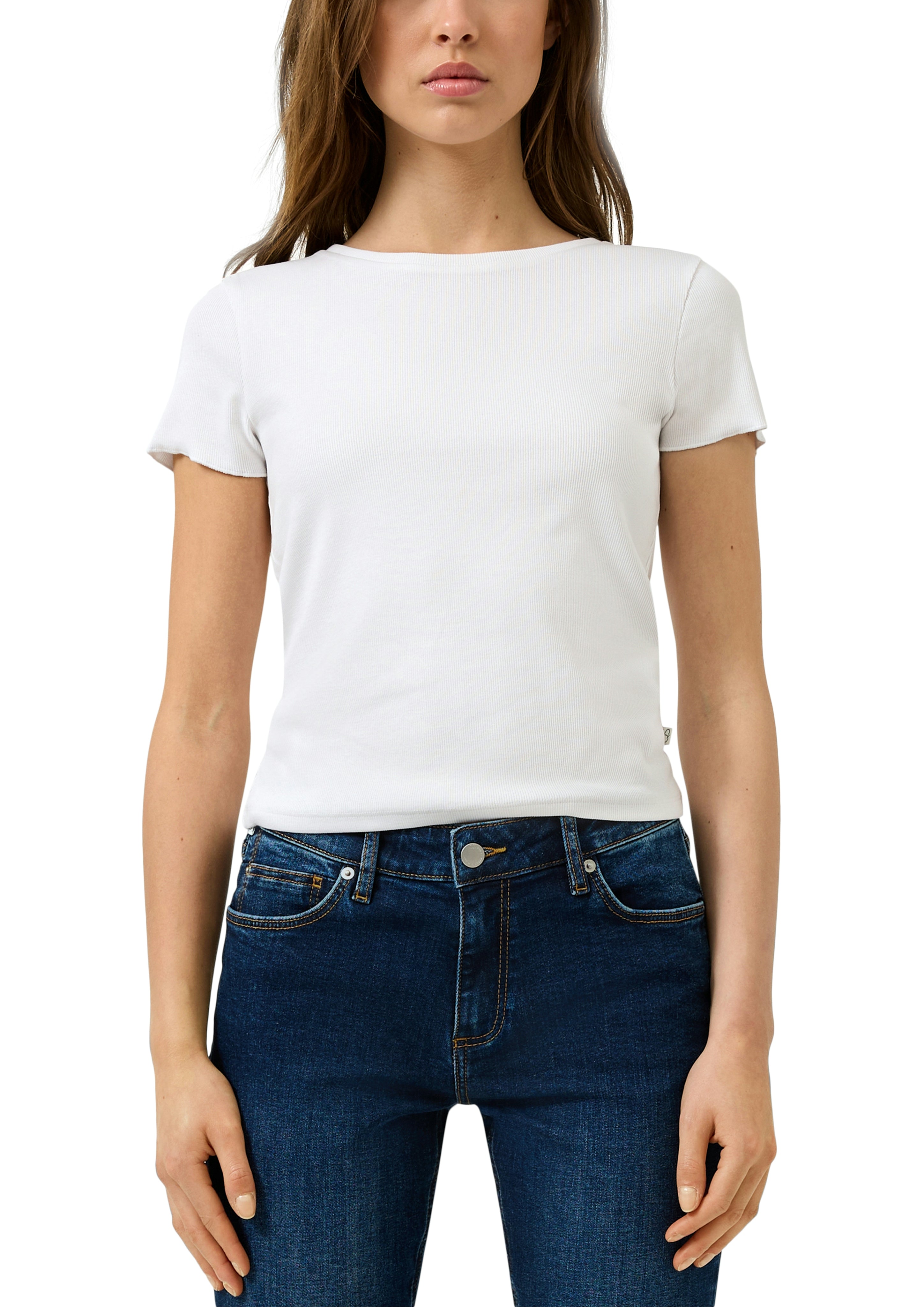 QS by S.Oliver Damen T-Shirts White