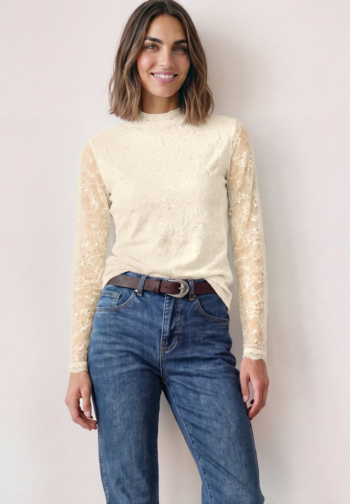 Street One Damen T-Shirts Pure Beig