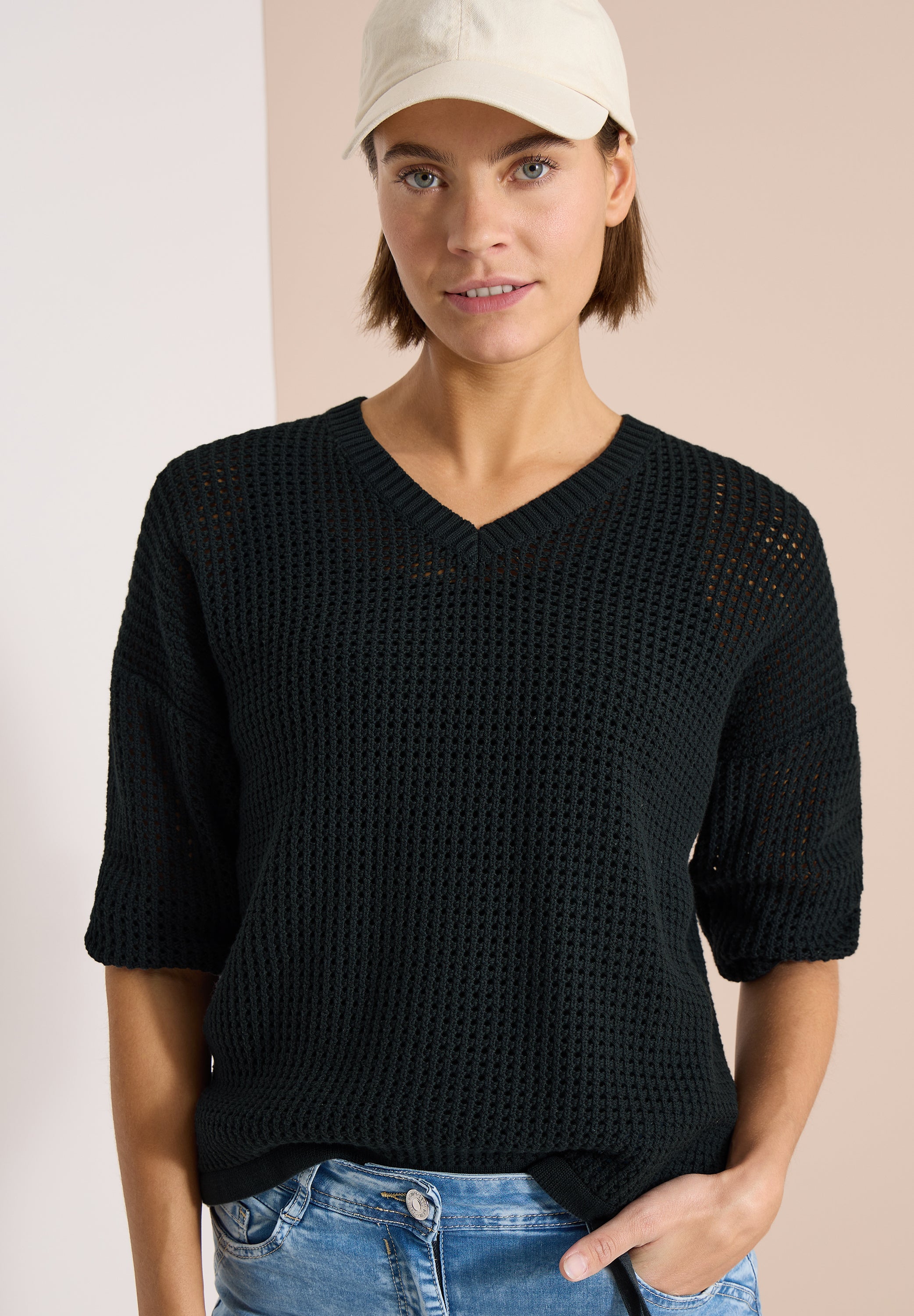 Cecil Damen Pullover Palm Bree