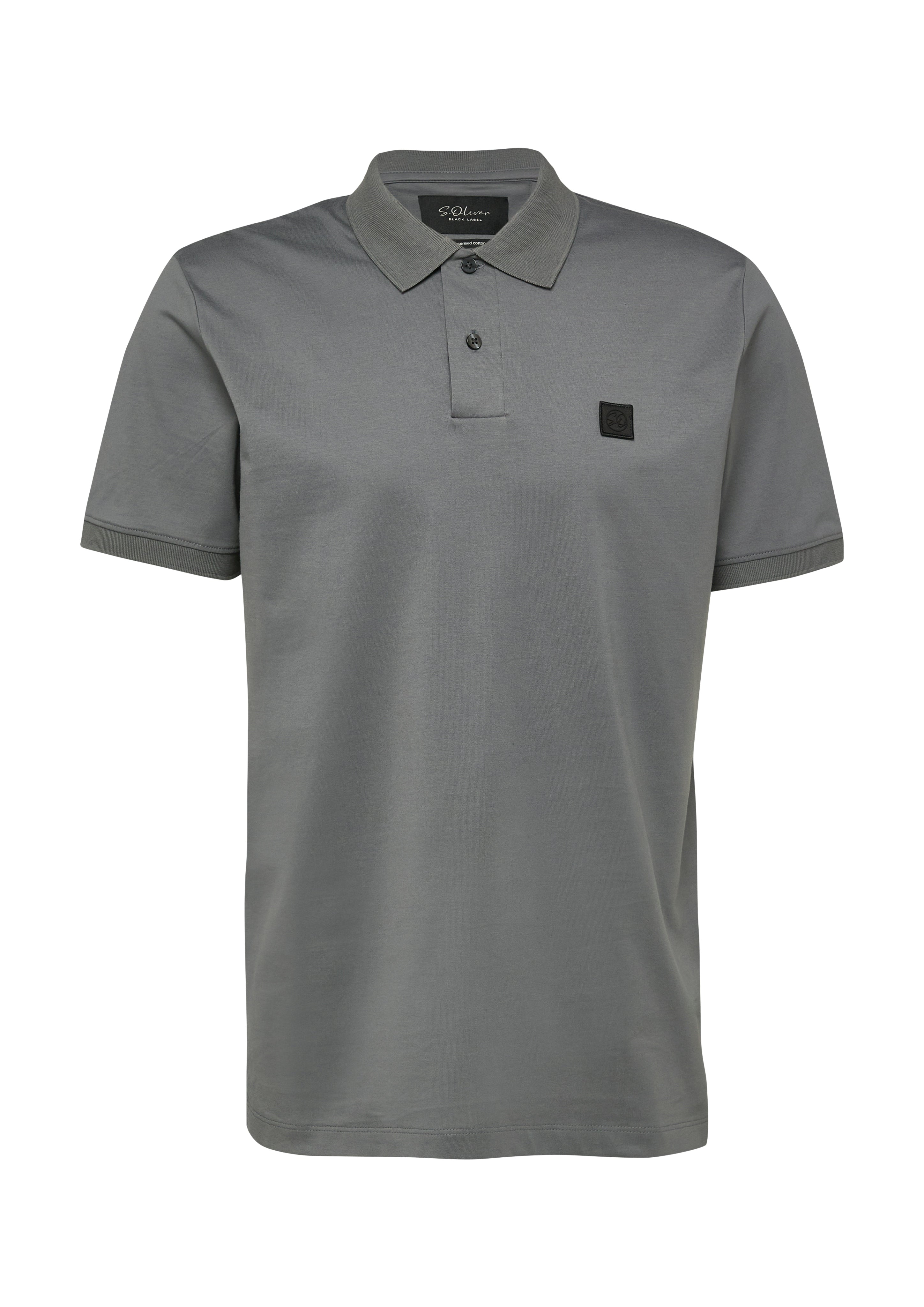 S. Oliver black Herren Polo-Shirts Grey/Black