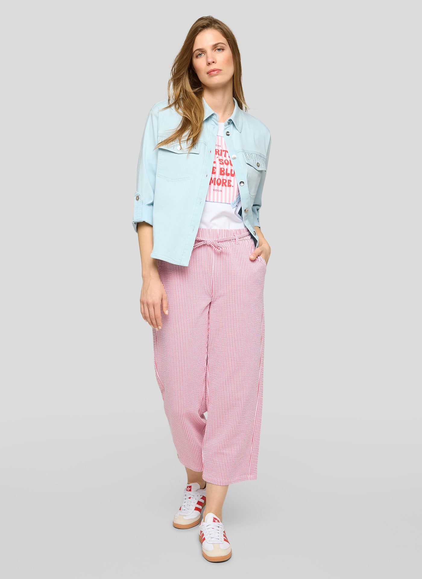 Rabe Damen Blusen Bleachedblue