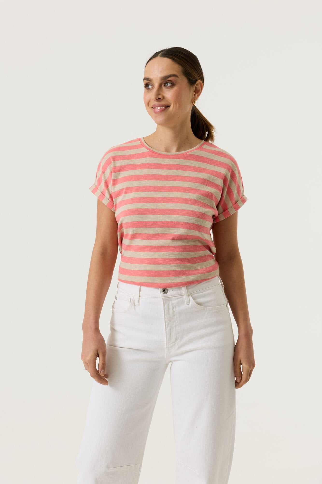 Garcia Damen T-Shirts Coral Crush