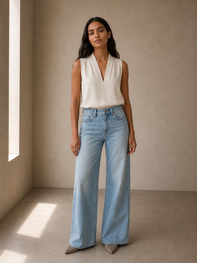 Someday Damen Jeans Light Tint Blue