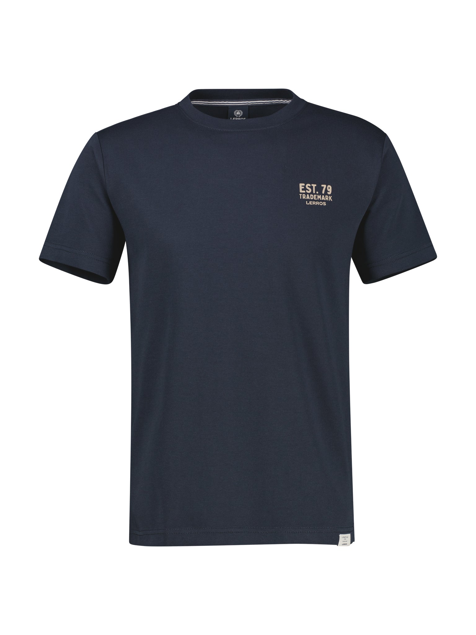 Lerros Herren T-Shirts kurz Classic Navy