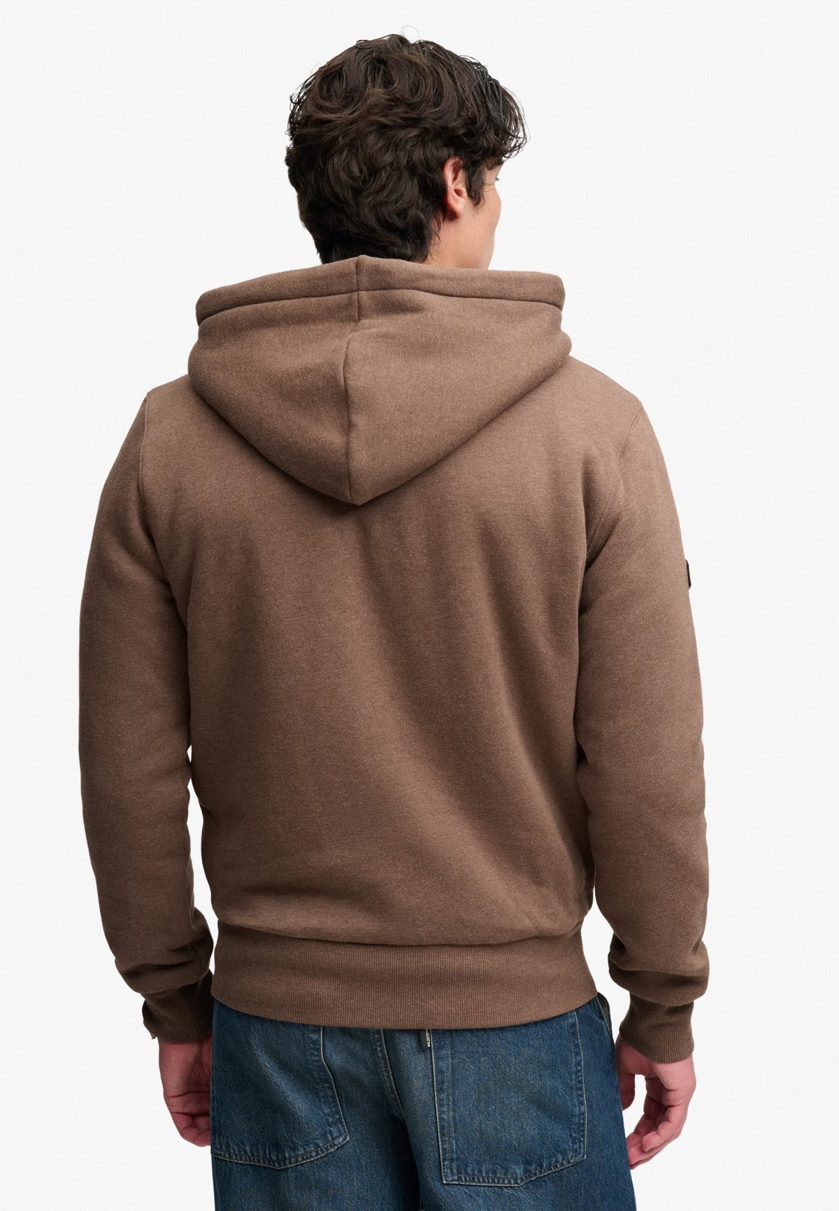 Superdry Men Herren Sweatjacken Mp Mocha Brown
