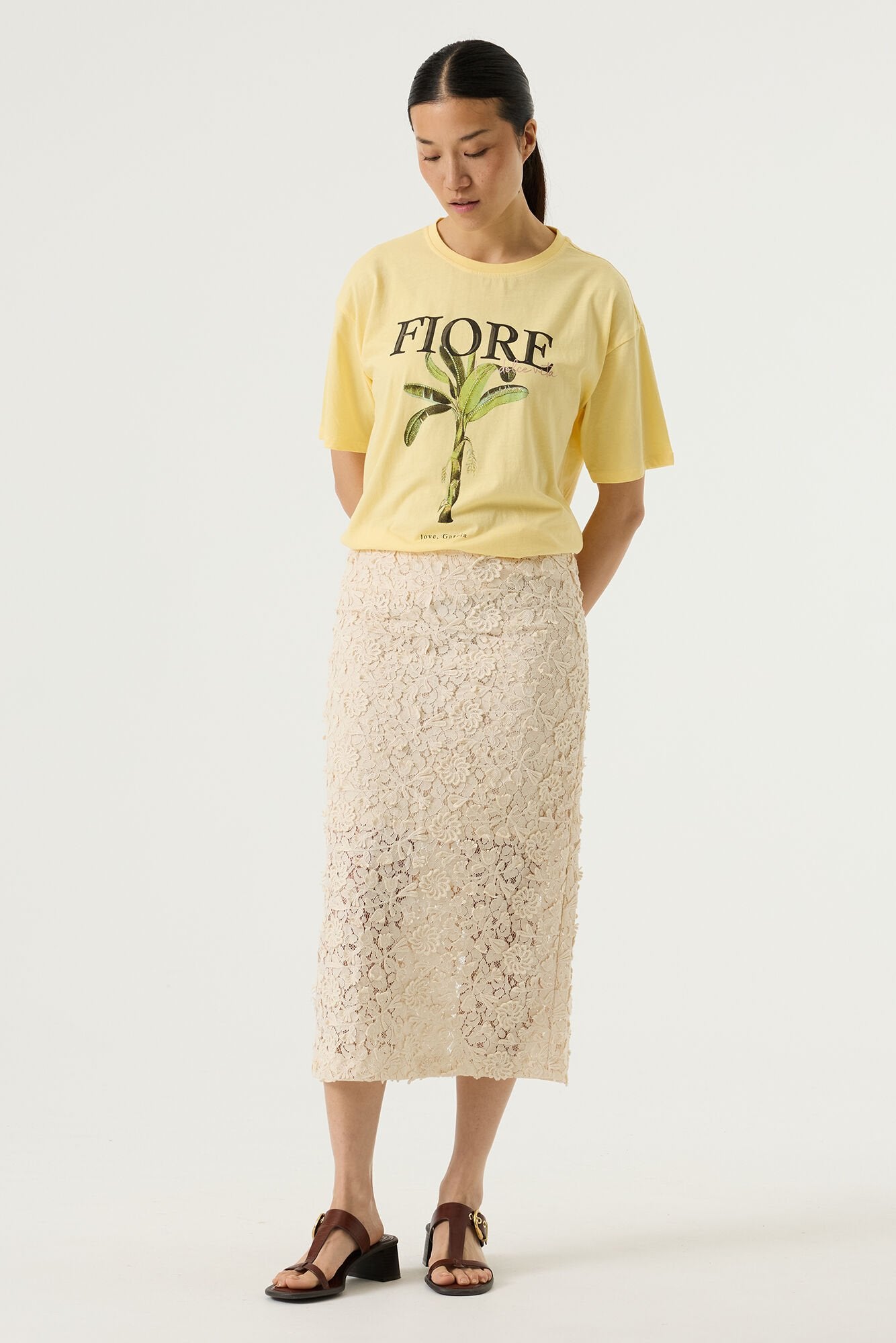 Garcia Damen T-Shirts Lush Lemon