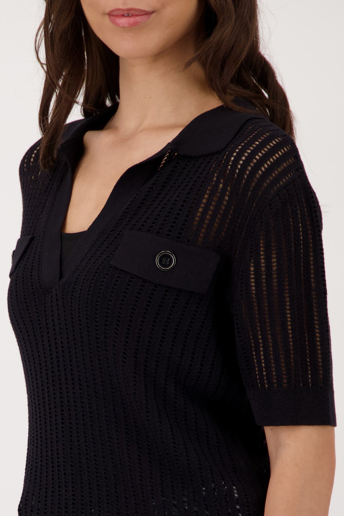 Monari Damen Pullover Schwarz