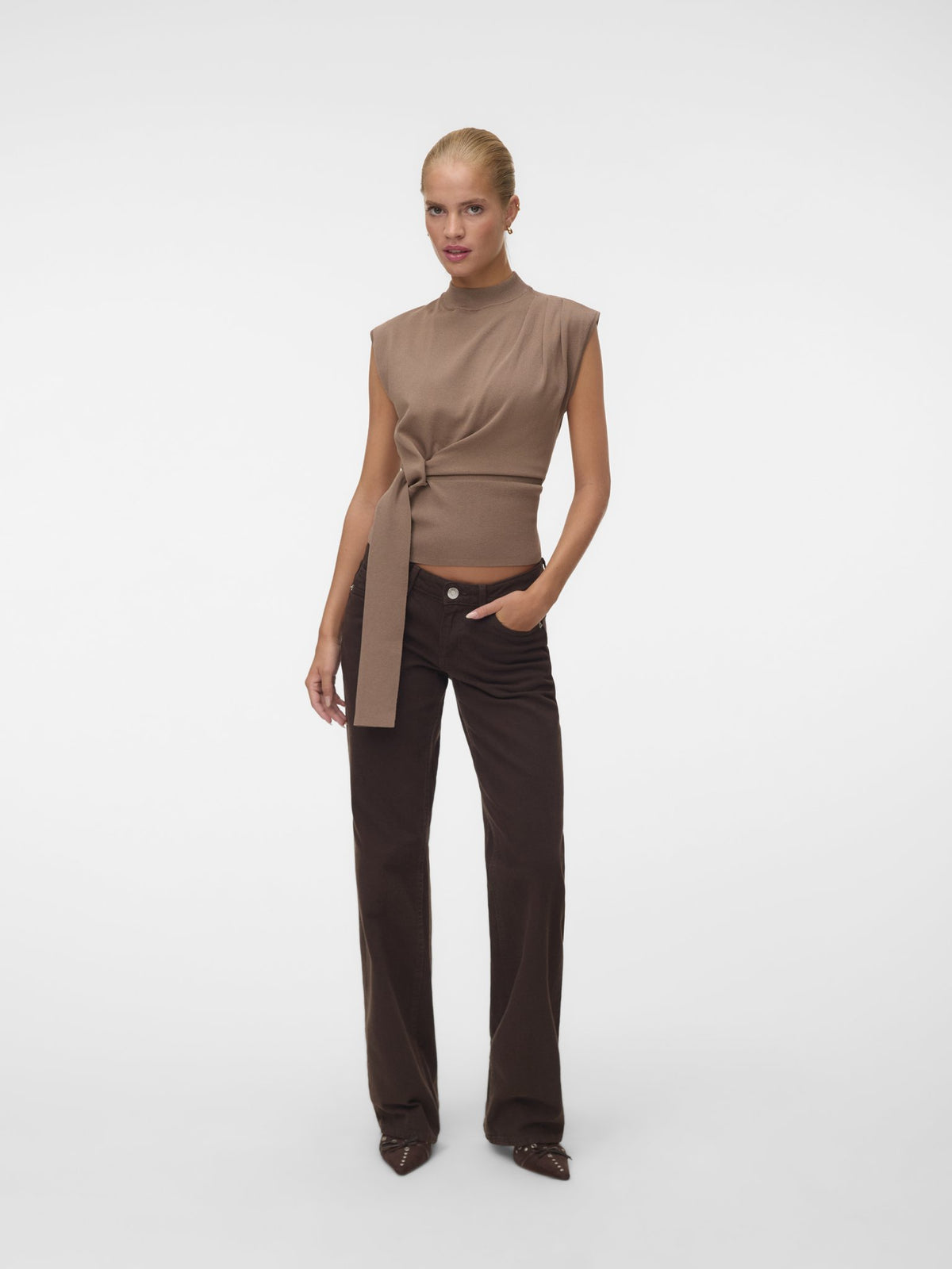 Vero Moda Damen Pullover Fossil