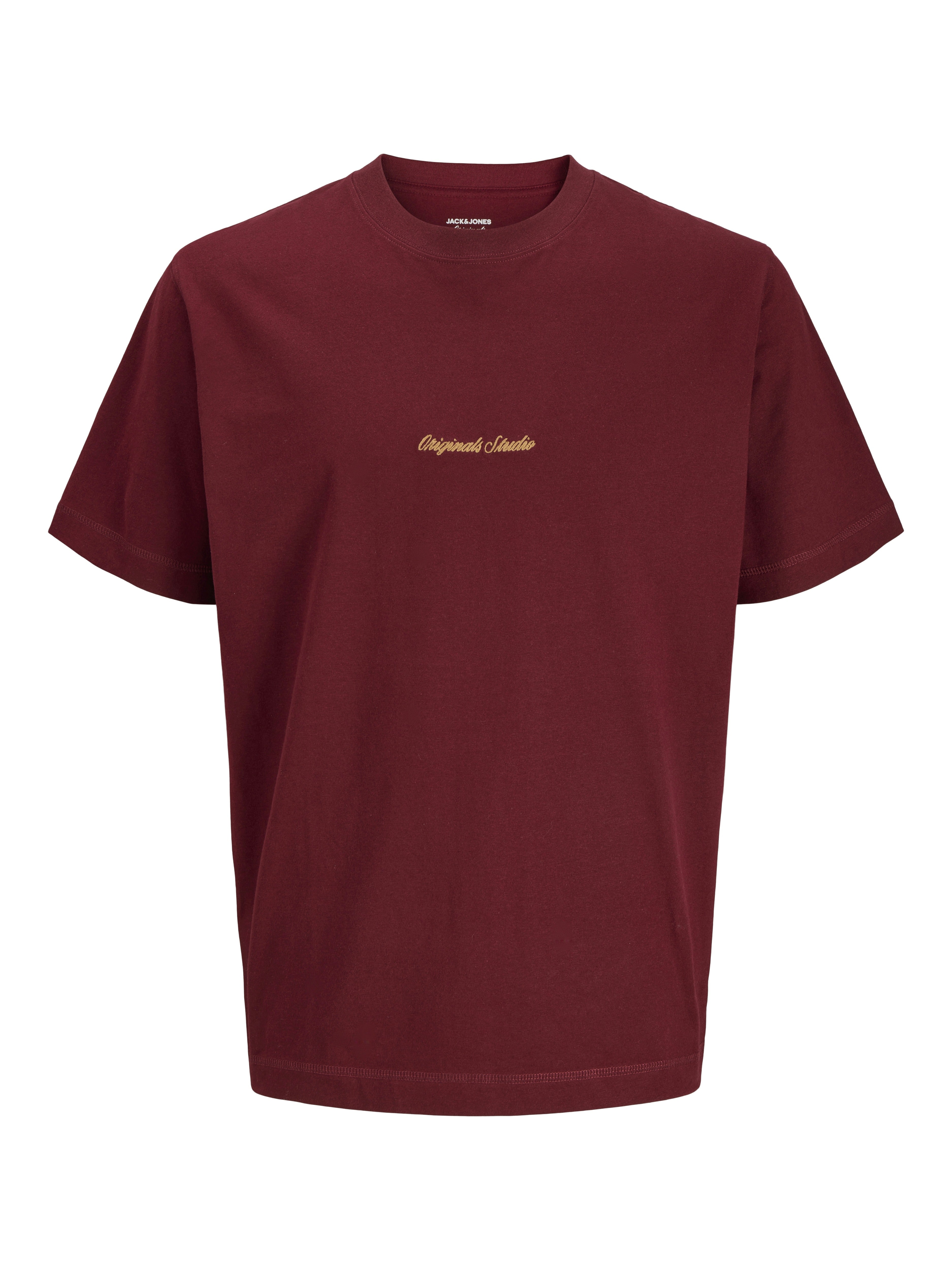 Jack & Jones Herren T-Shirts kurz Cabernet