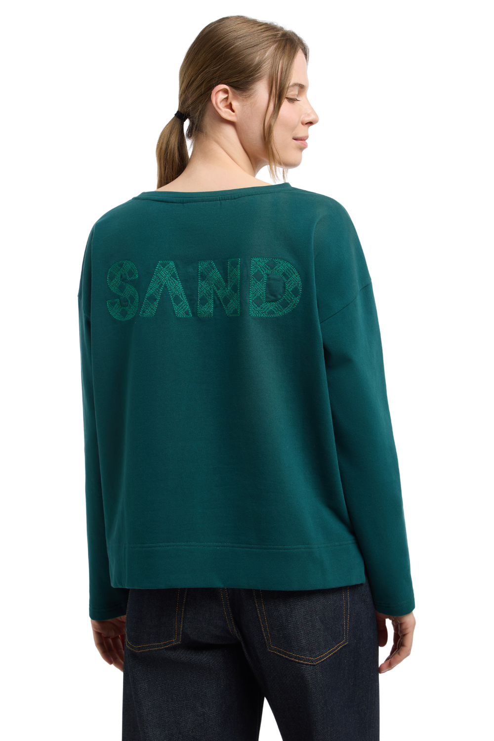 Elbsand Damen Sweatshirts Dark Ivy