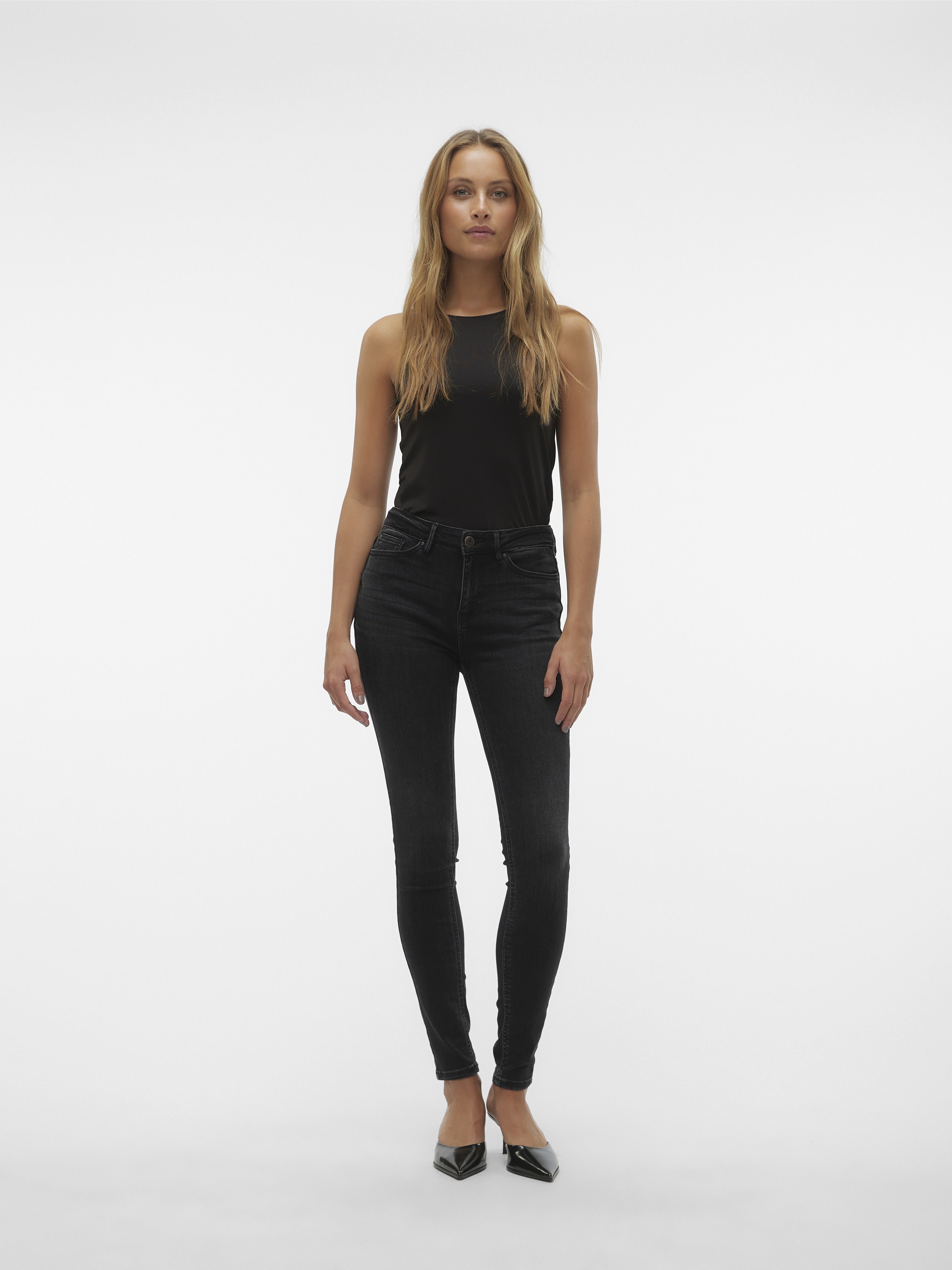 Vero Moda Damen Jeans Black Denim