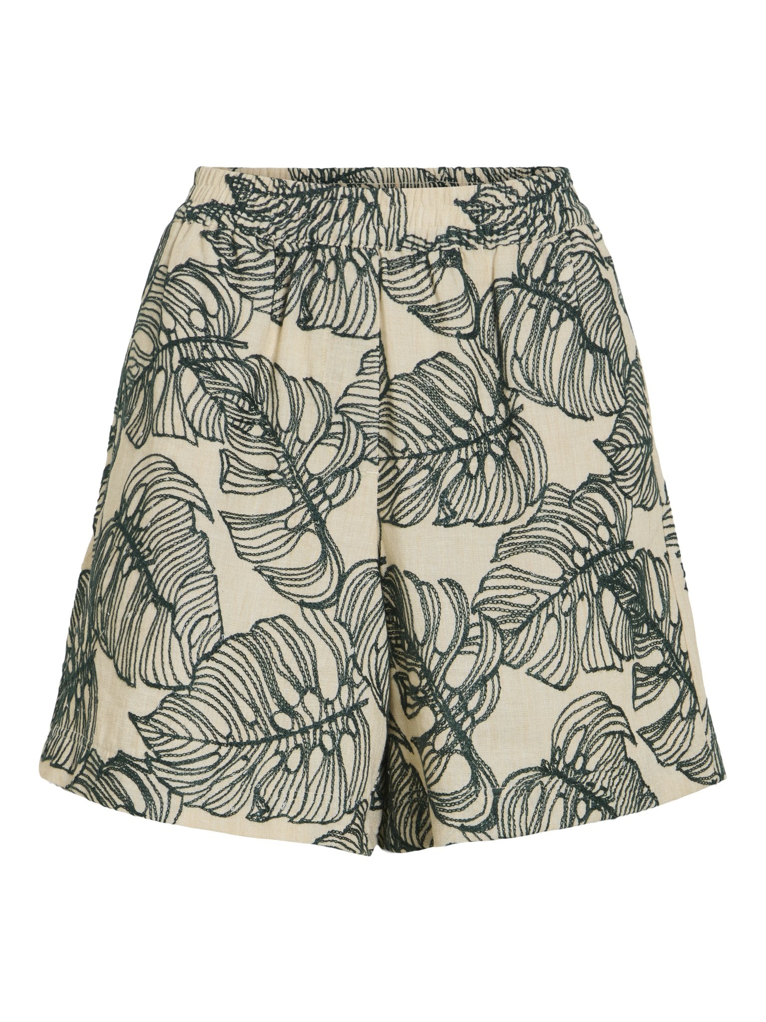 Vila Damen Shorts Birch/Atlantic