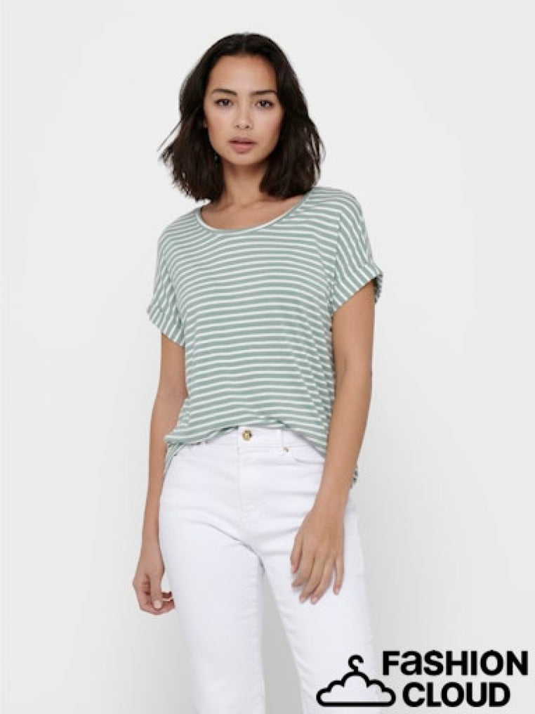 only Damen T-Shirts Jadeite/Cloud D
