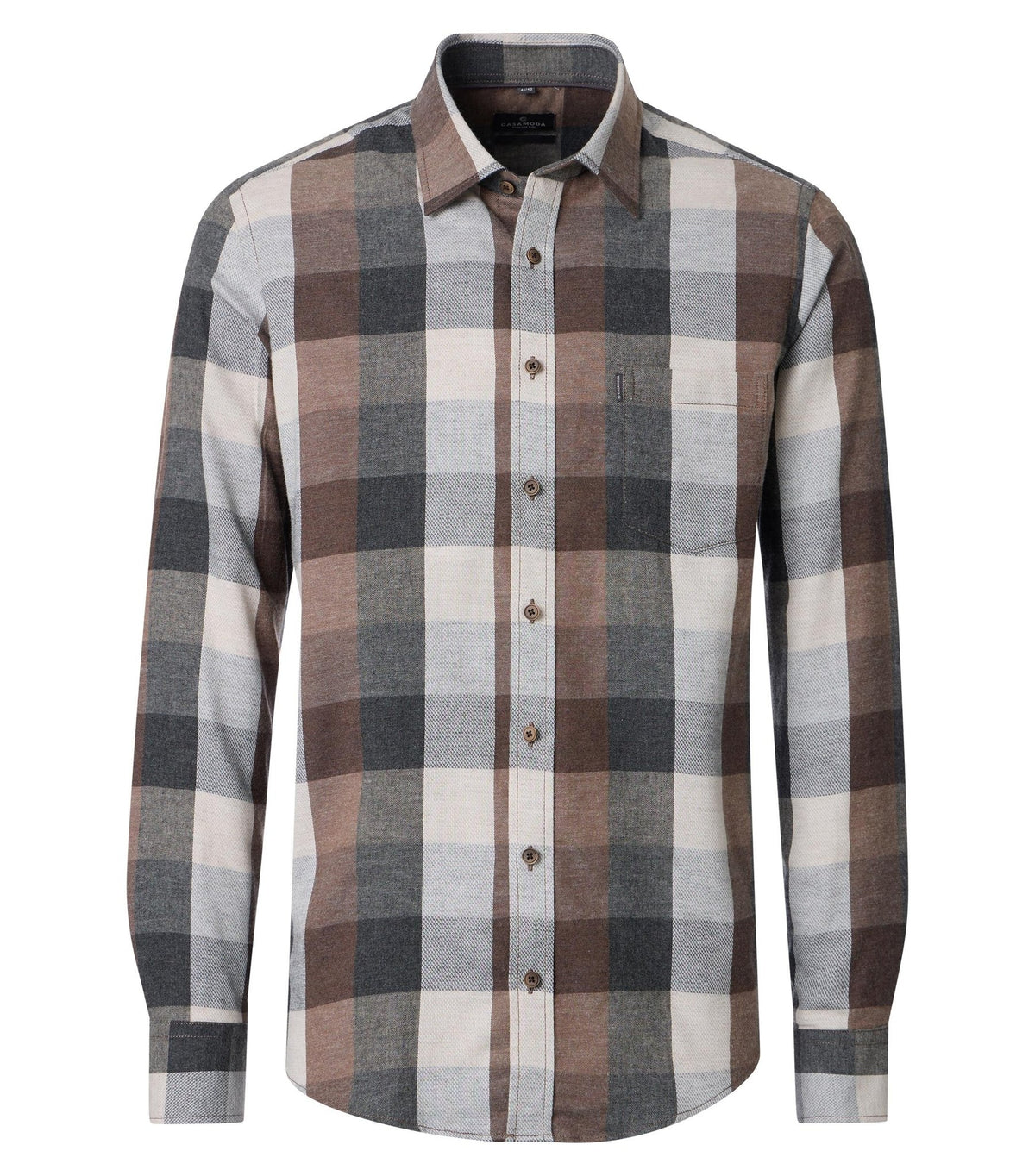 Casa Moda Herren Hemden Braun