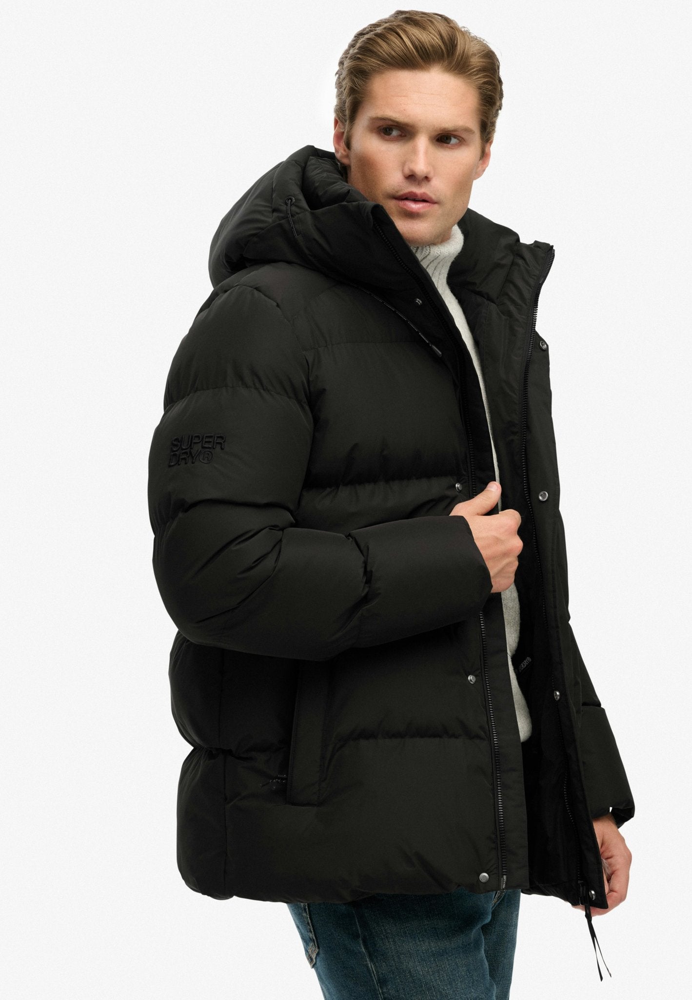 Superdry Men Herren Jacken A Black