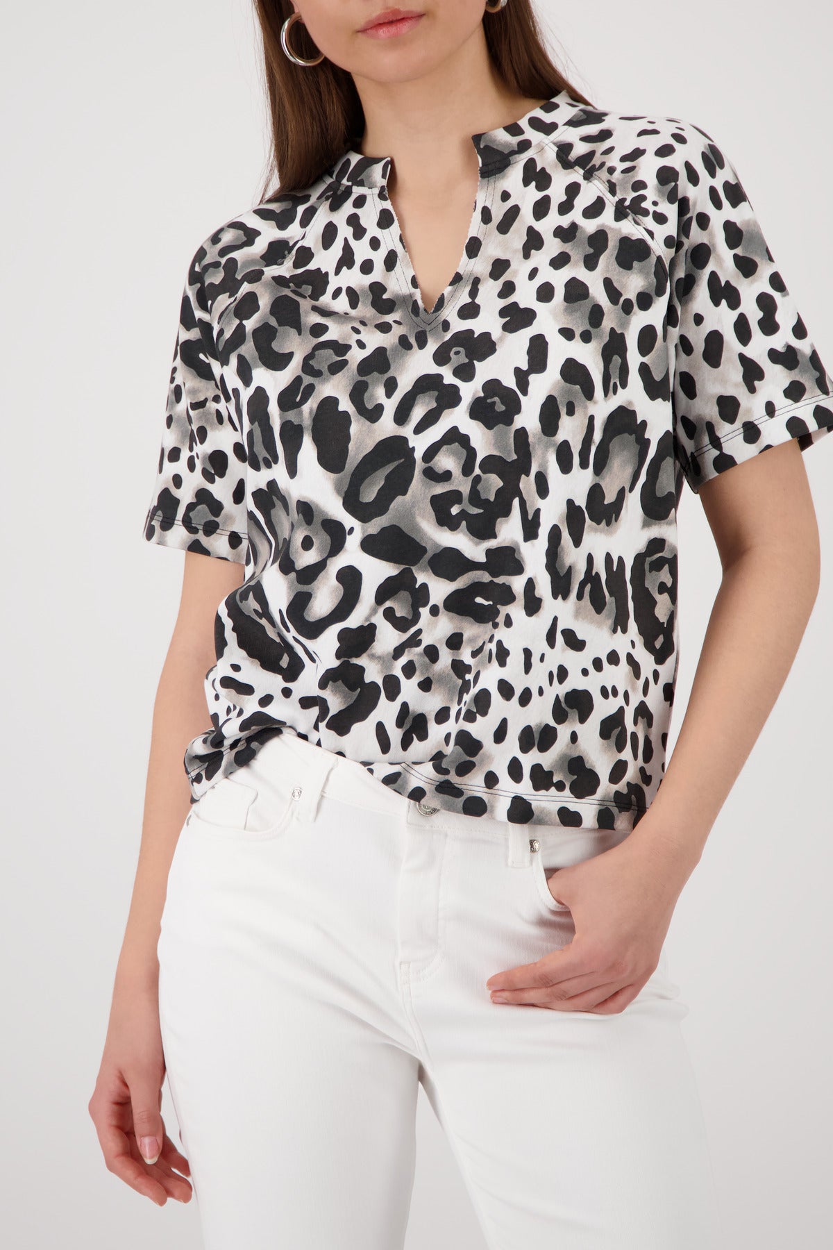 Monari Damen T-Shirts Coffee Gemu