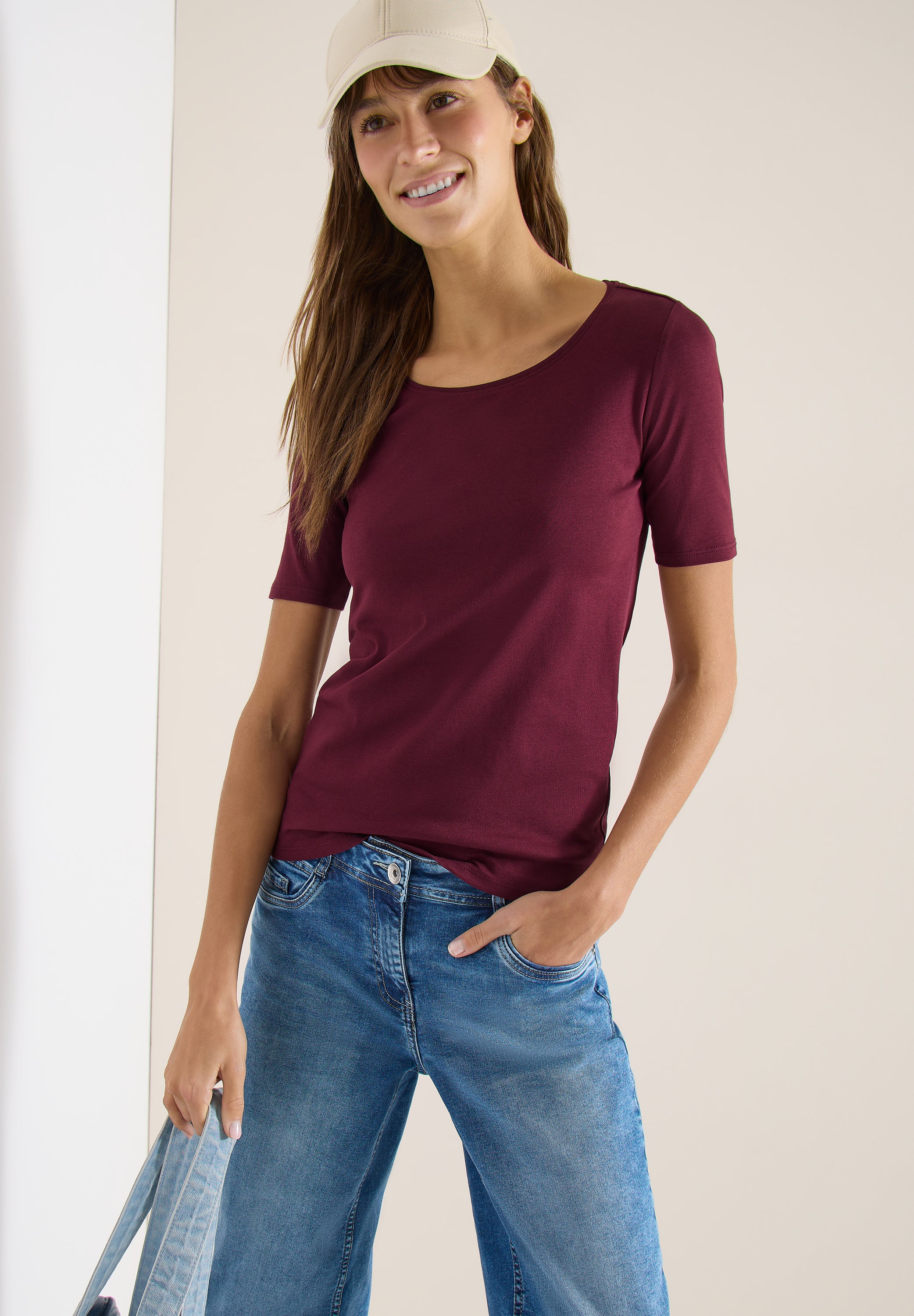 Cecil Damen T-Shirts Sweet Gra