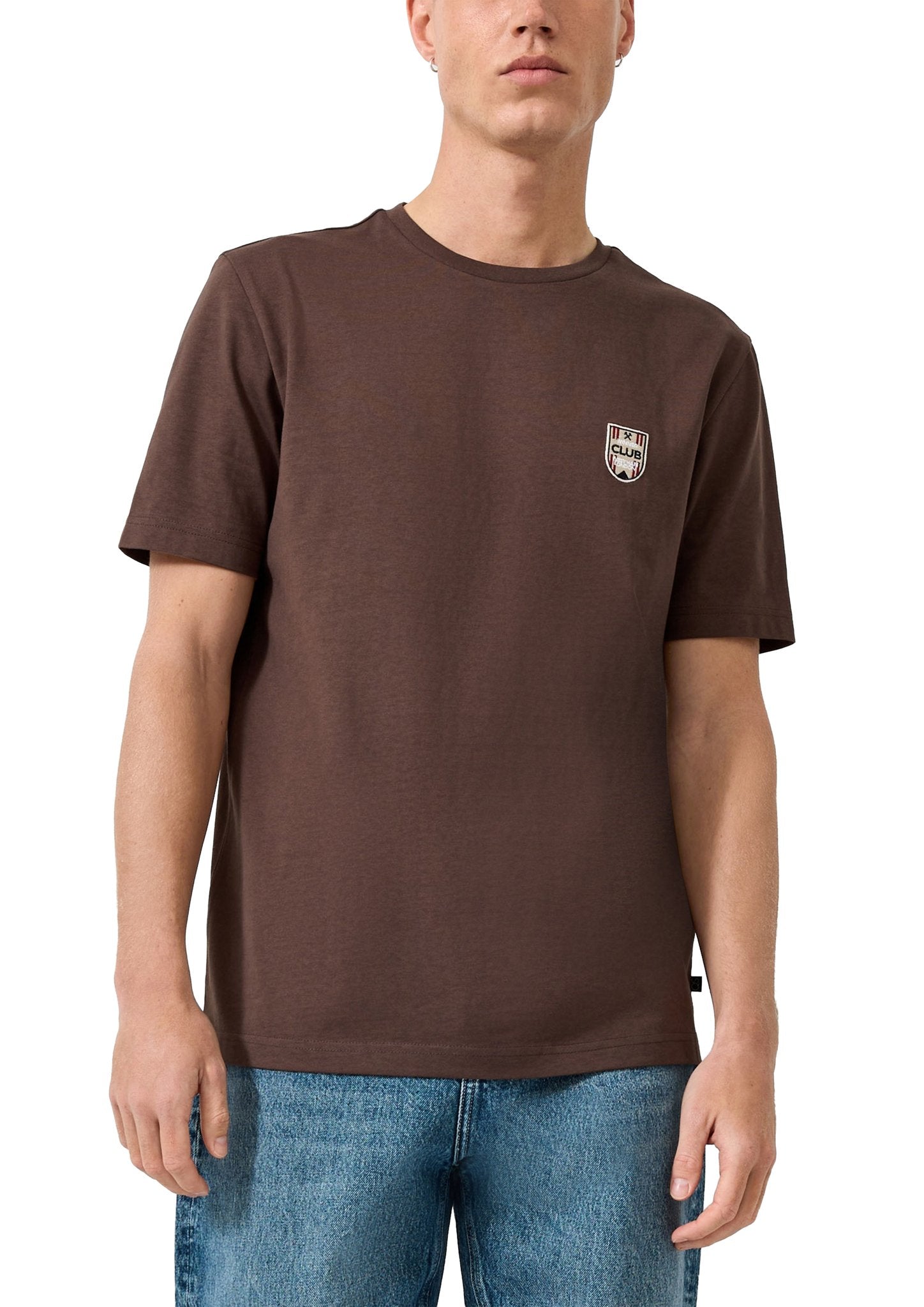 QS by S.Oliver Herren T-Shirts kurz Brown