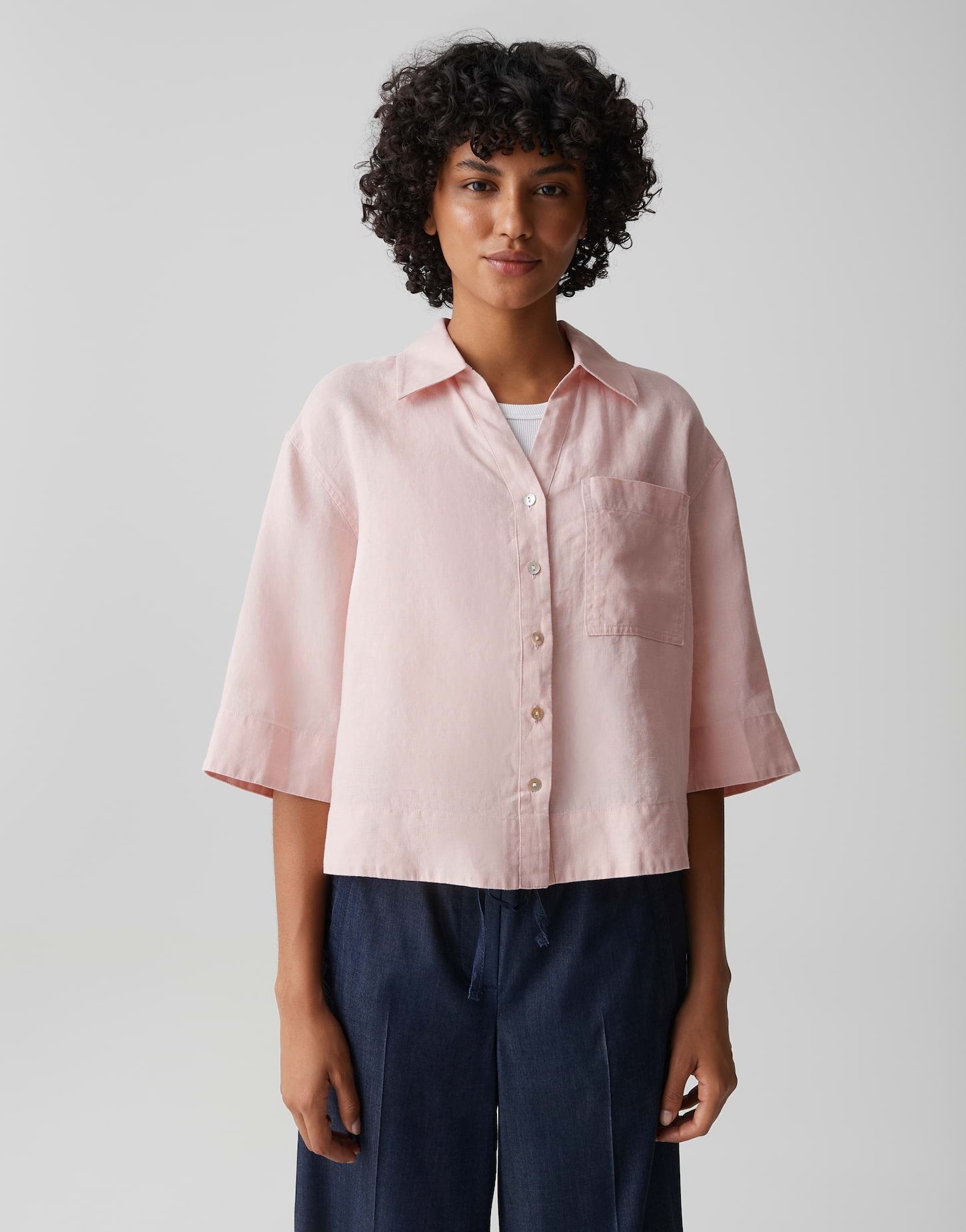 Opus Damen Blusen Rose Tint