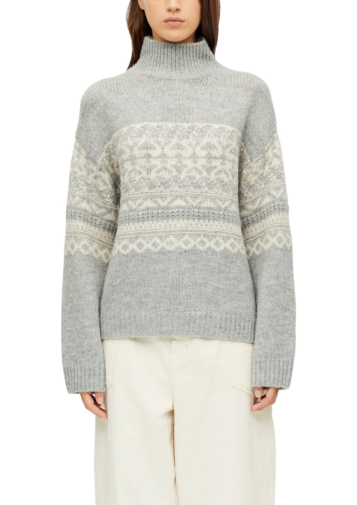S. Oliver red Damen Pullover X Grey/Black