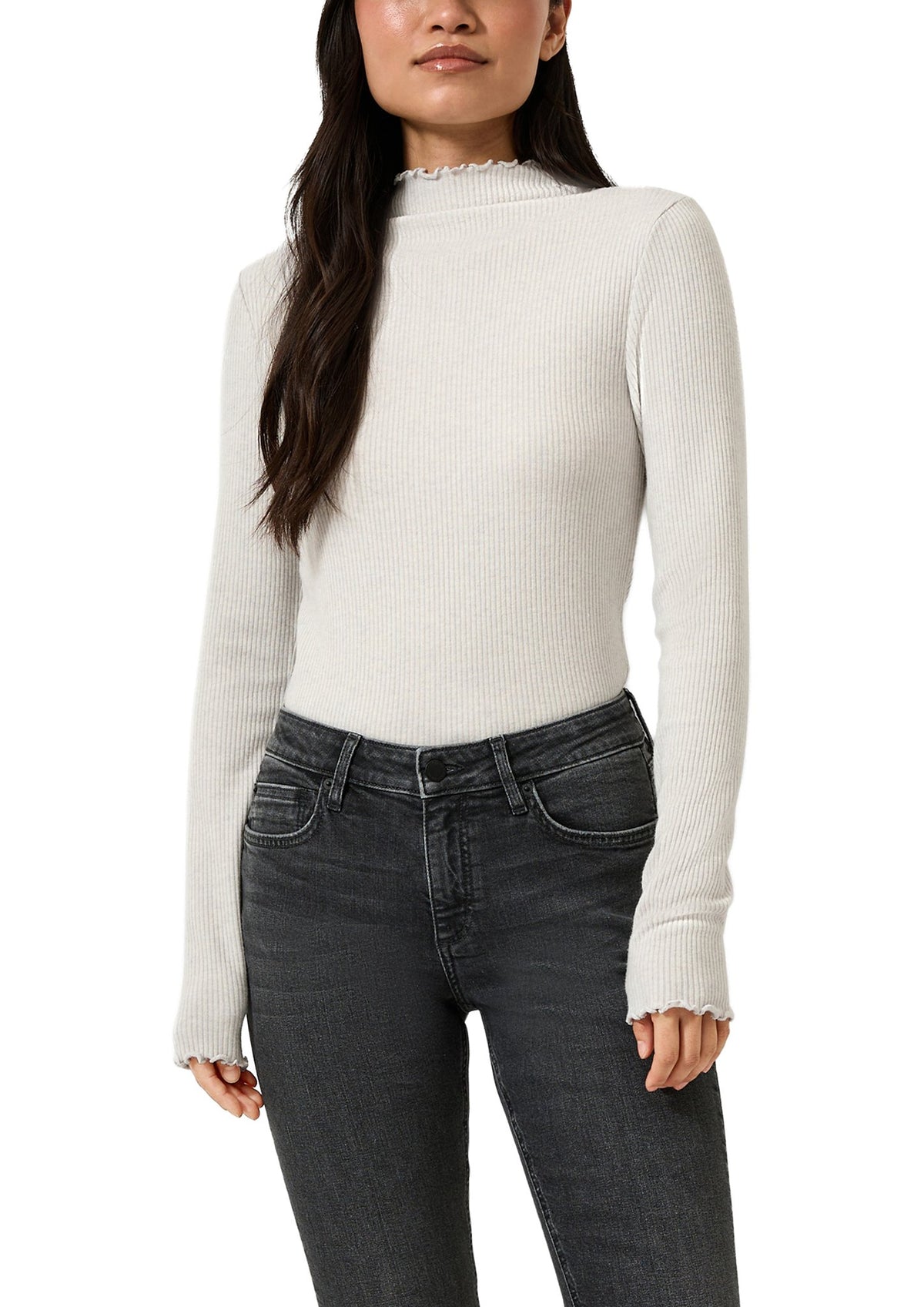 QS by S.Oliver Damen T-Shirts W White