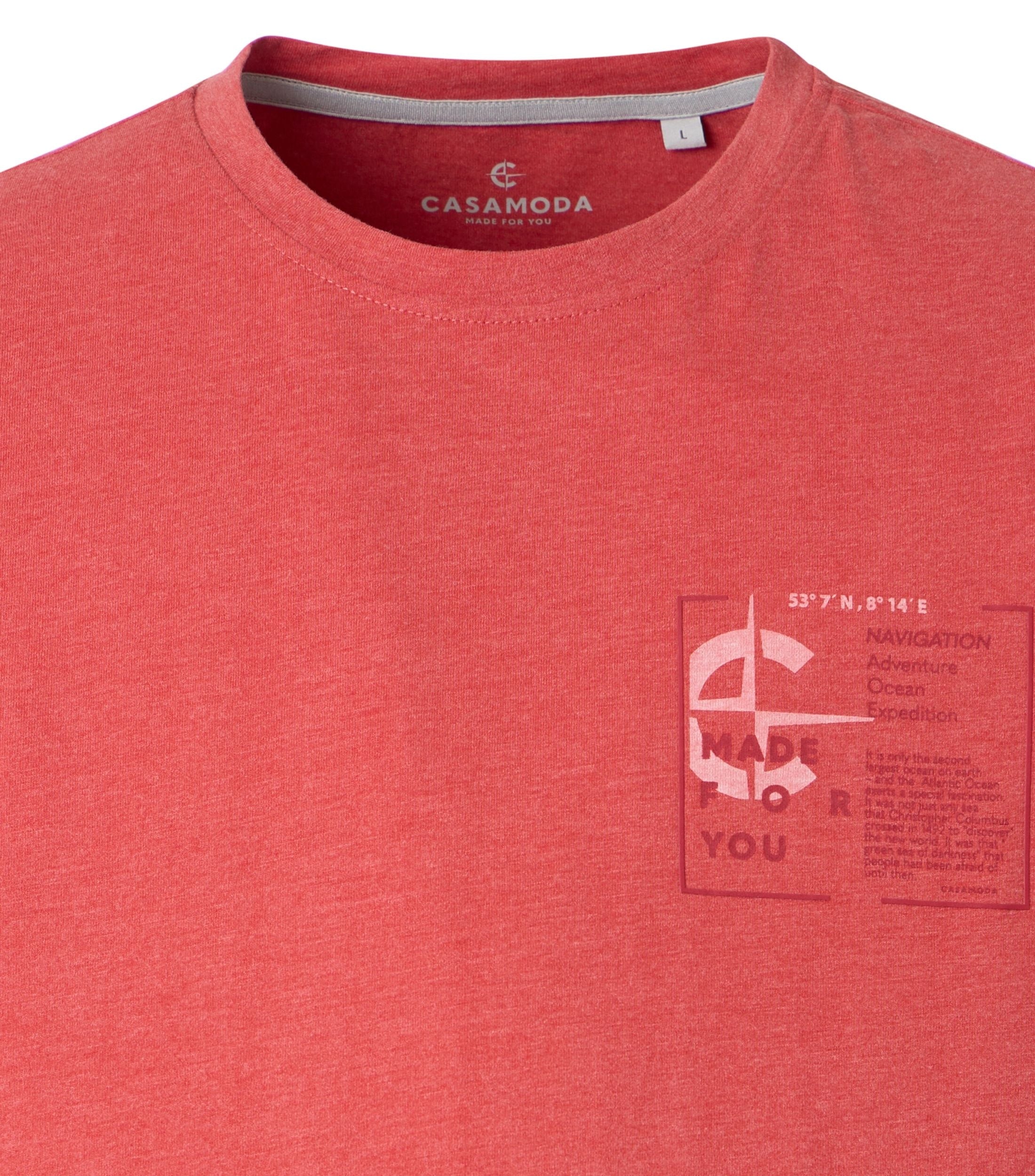 Casa Moda Herren T-Shirts kurz Rot